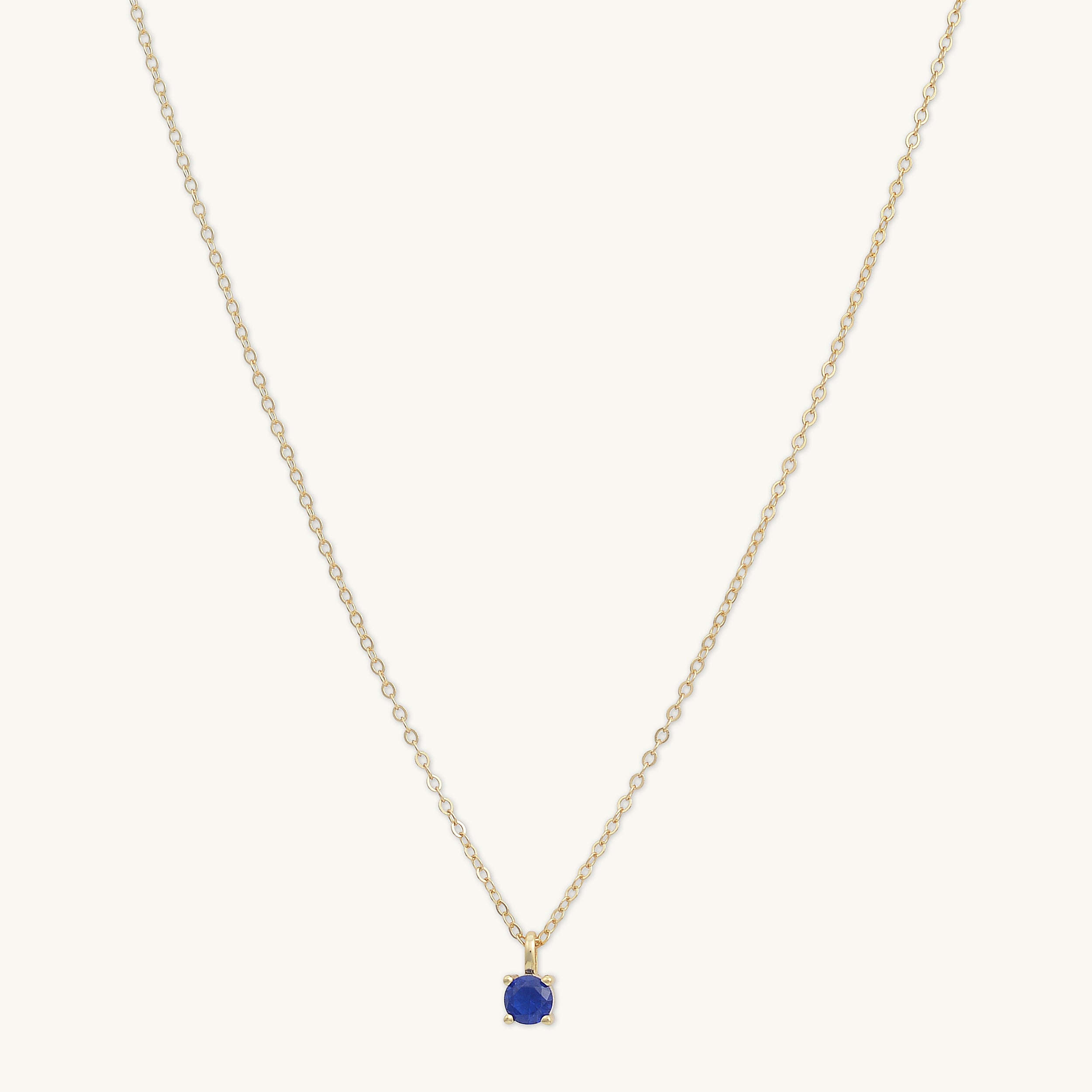 Classic Birthstone Necklace September