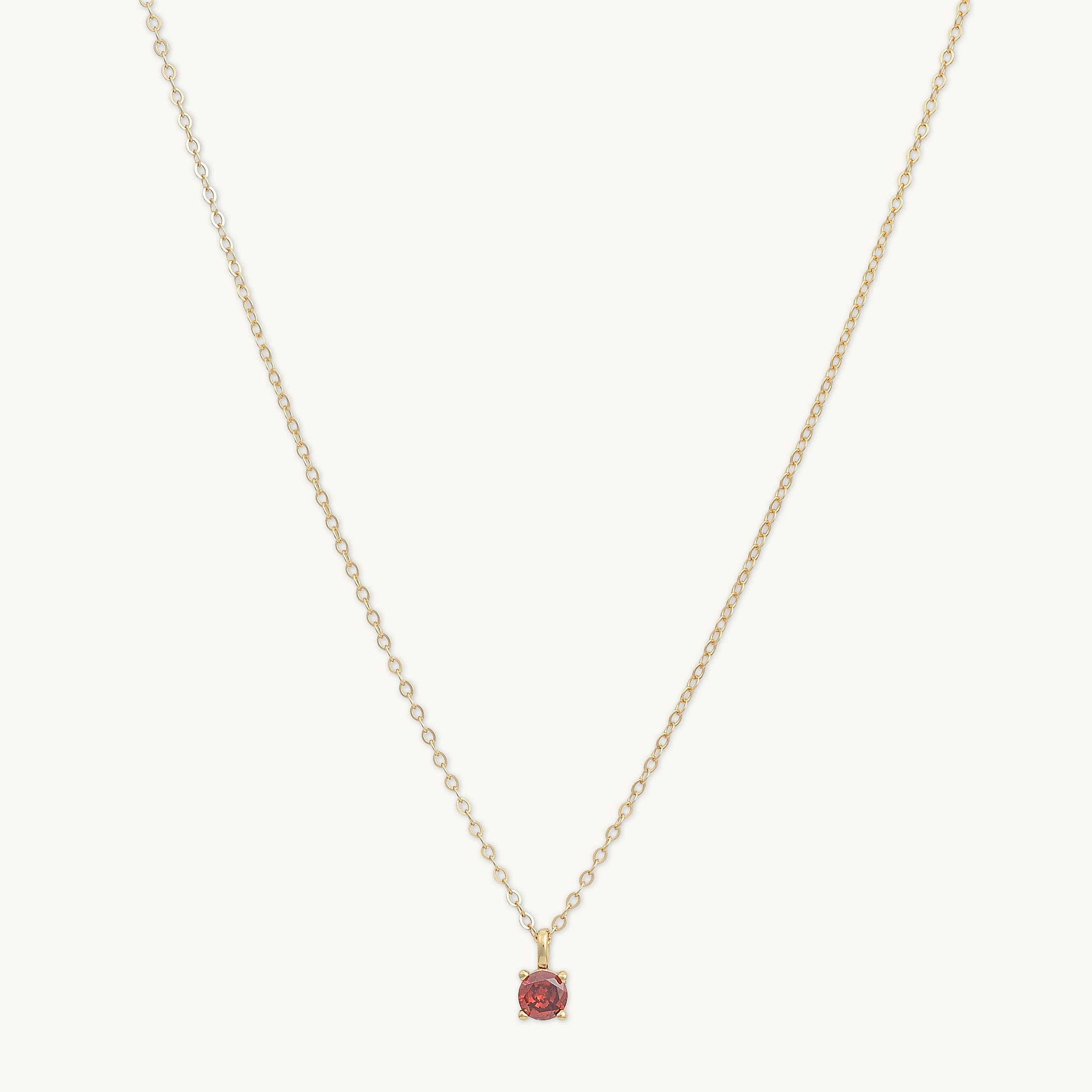 Classic Birthstone Necklace January