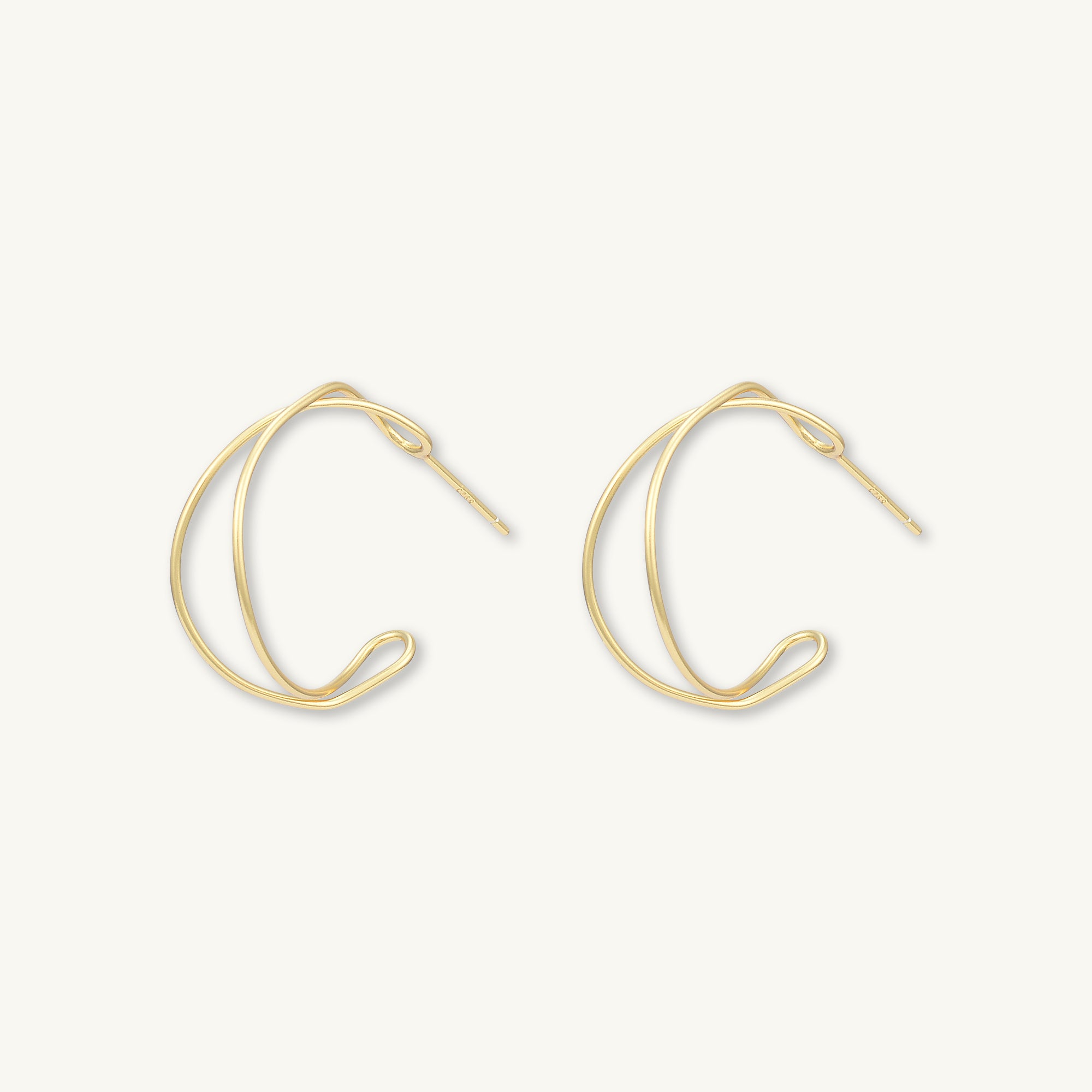 Statement Thin Huggie Hoop Earrings