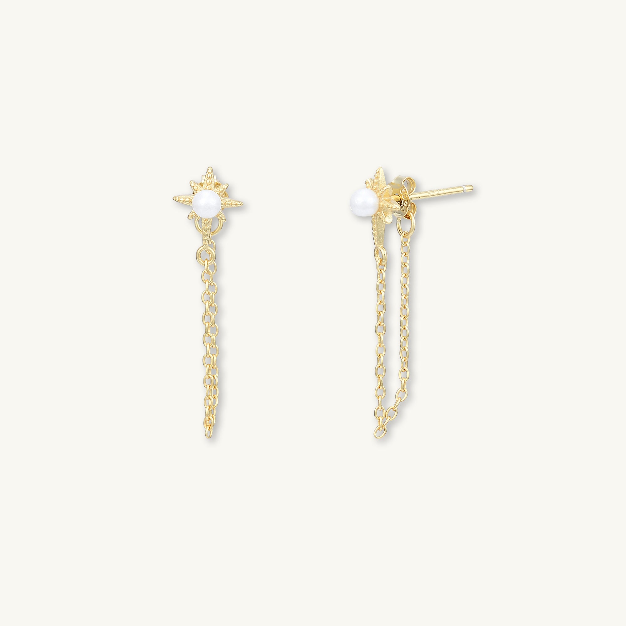 Starlight Pearl Dangling Earrings