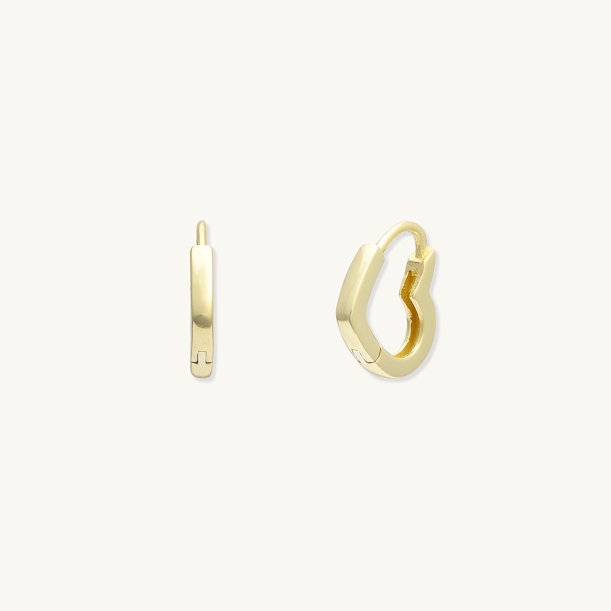 Heart Huggie Earrings