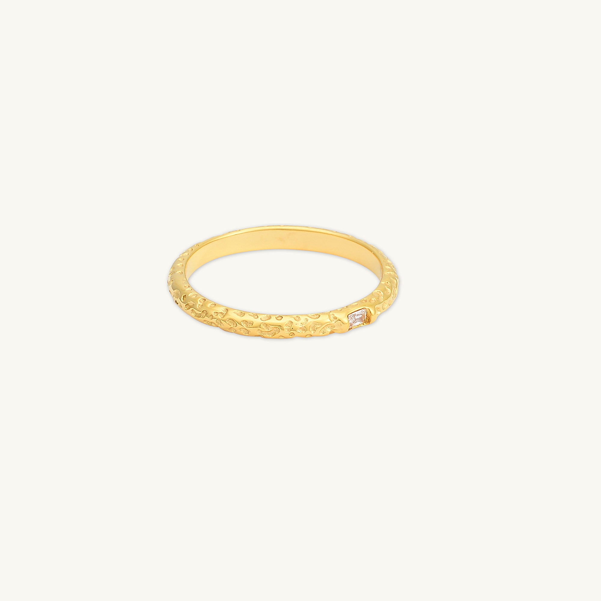 Molten Baguette Stacking Ring