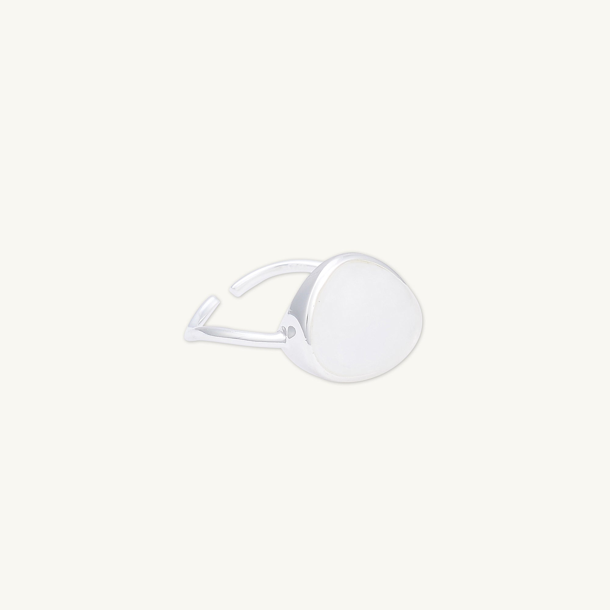 Moonstone Oval Statement Open Ring