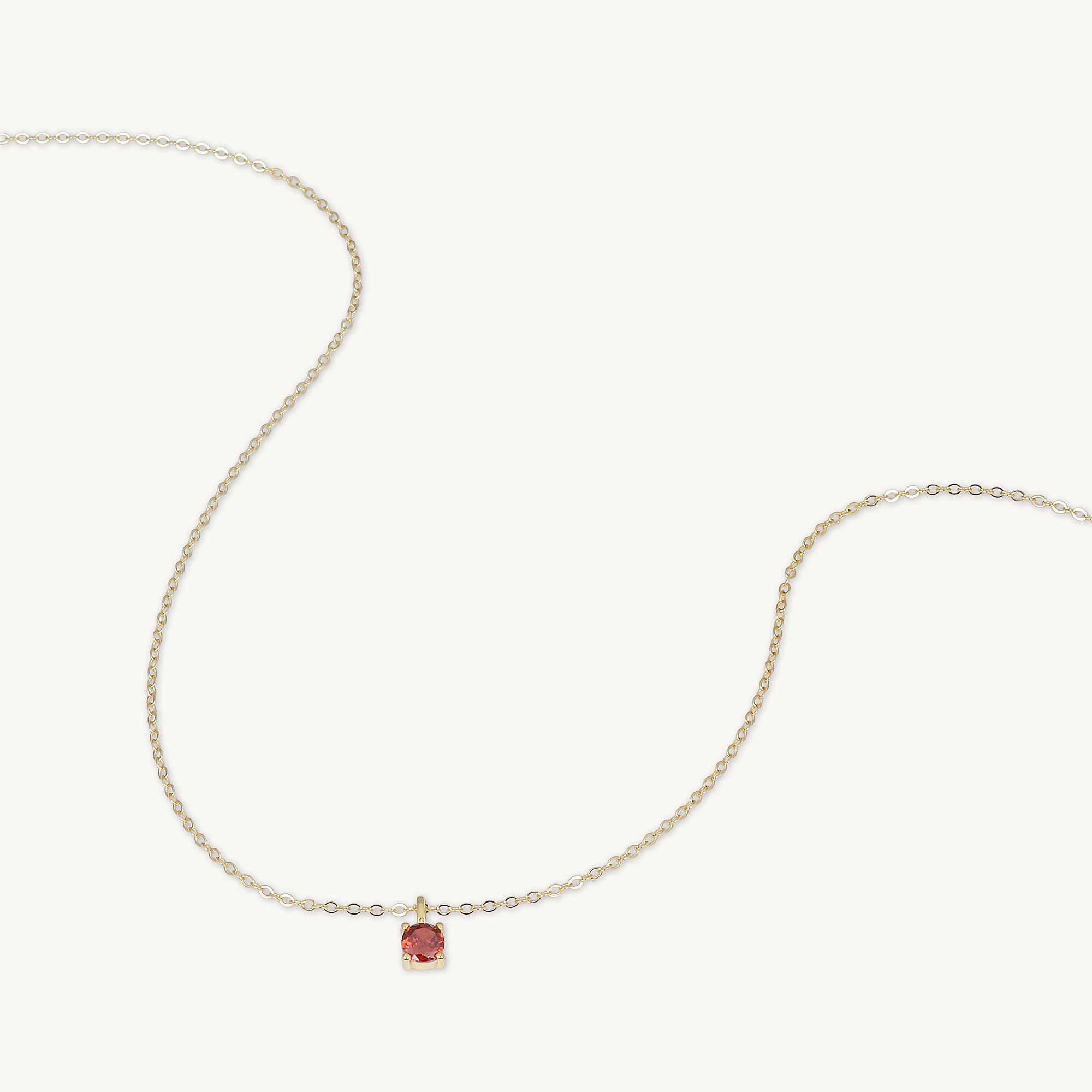 Classic Birthstone Necklace January