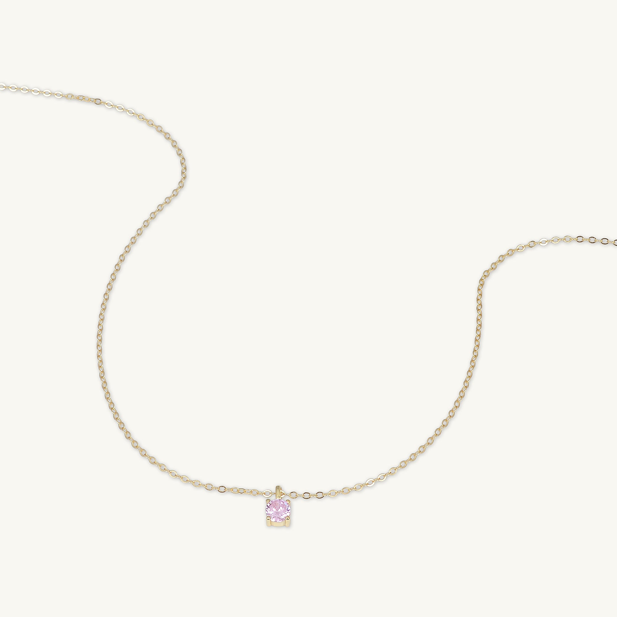 Classic Birthstone Necklace October