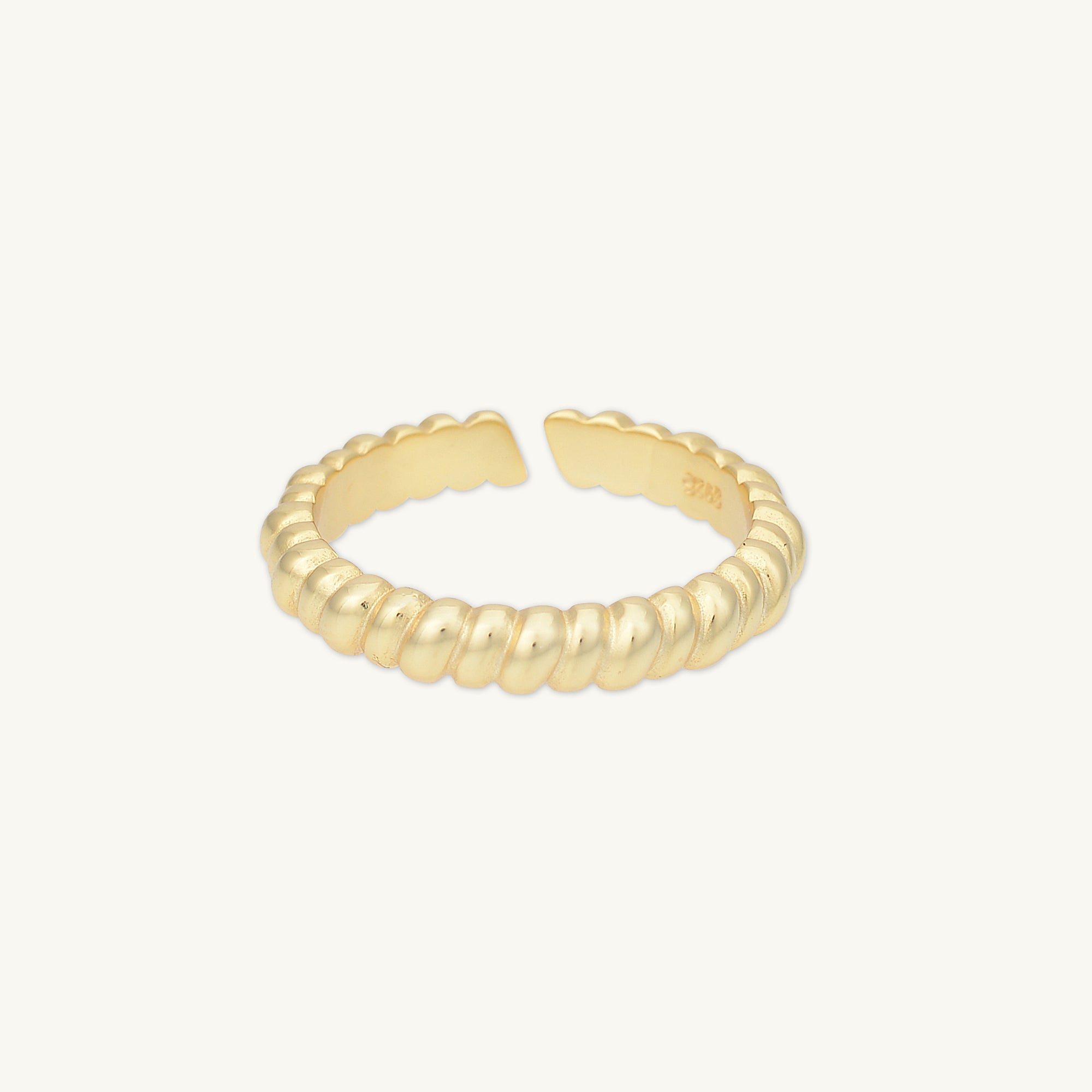 Twisted Rope Open Stacker Ring