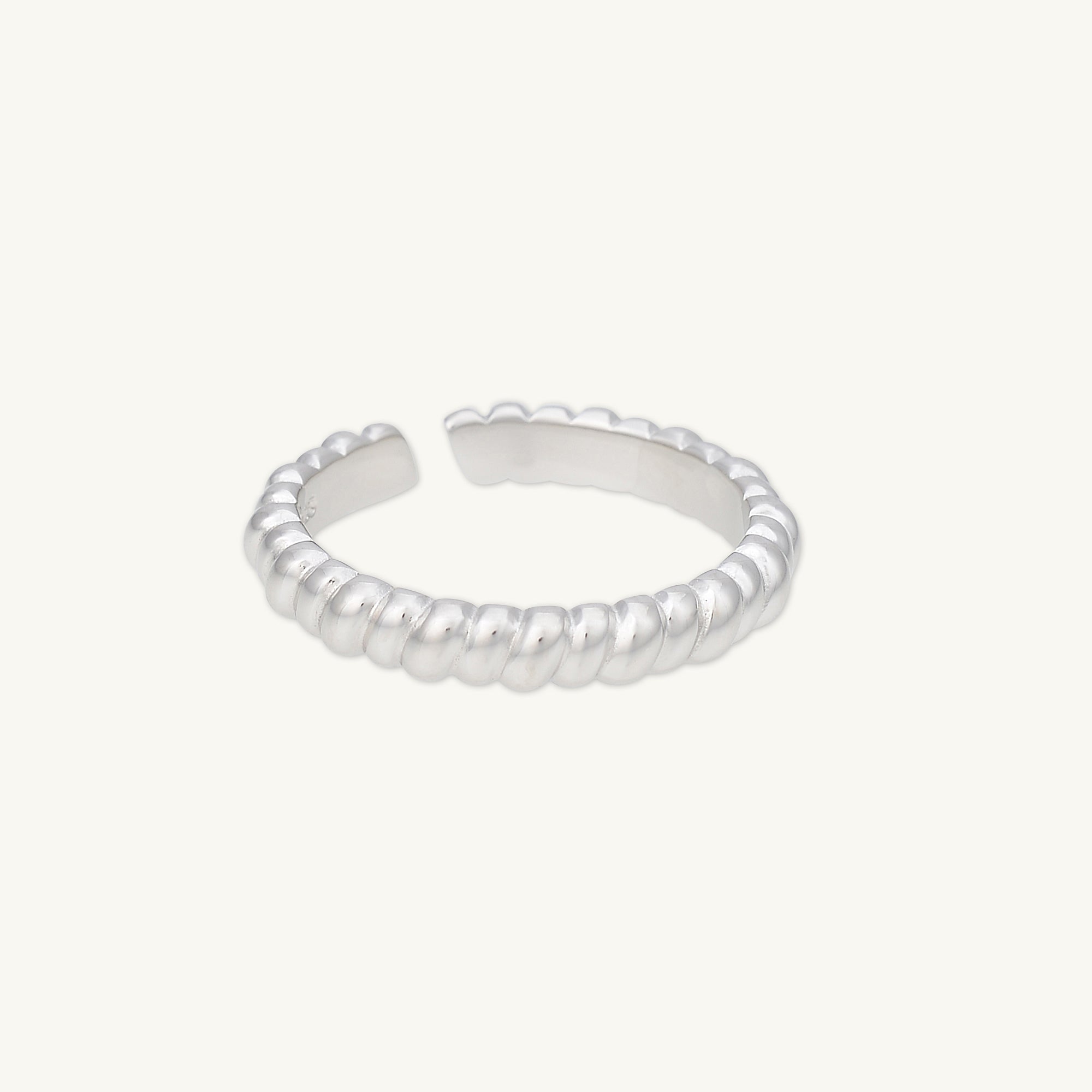Twisted Rope Open Stacker Ring