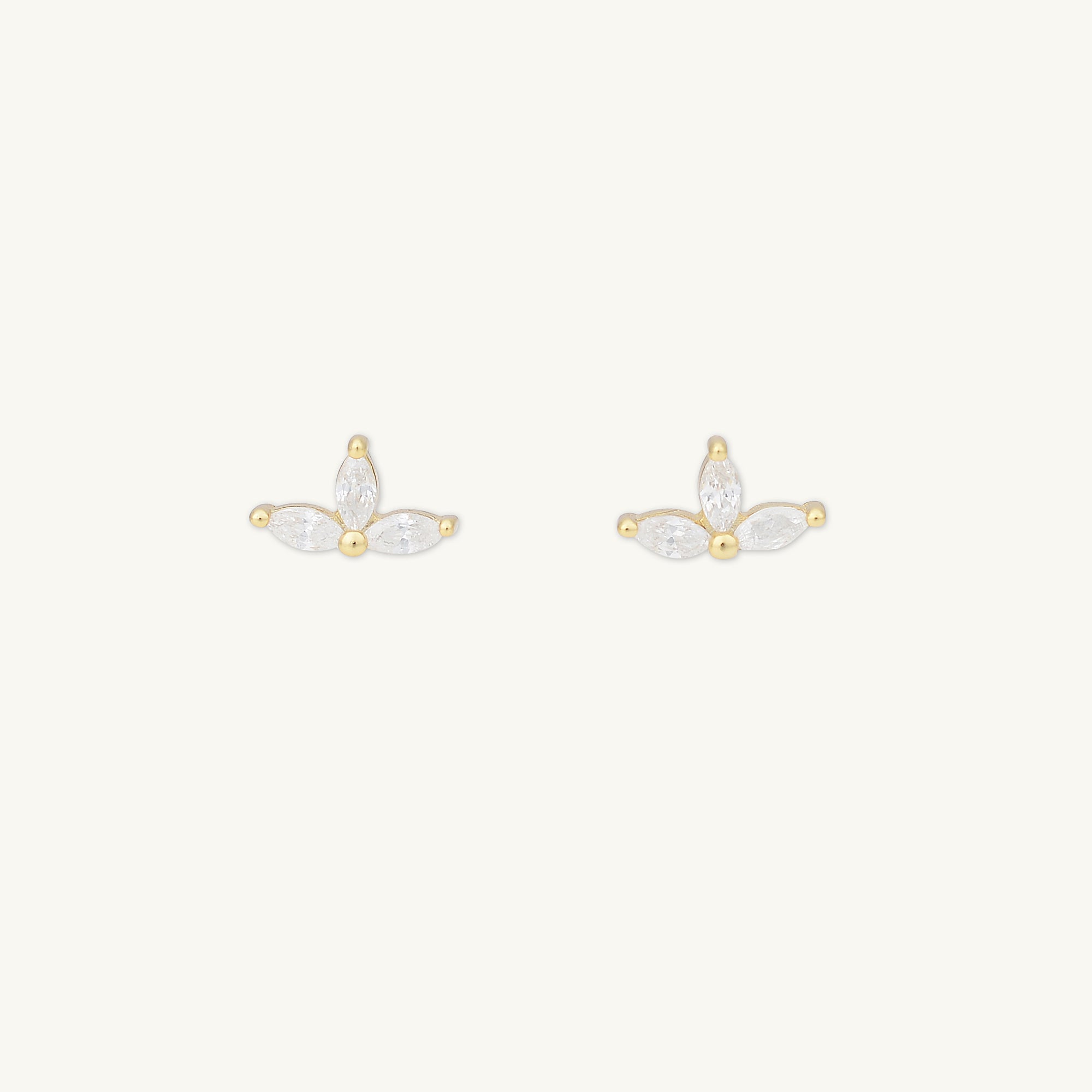 Marquise Lotus Sapphire Earrings