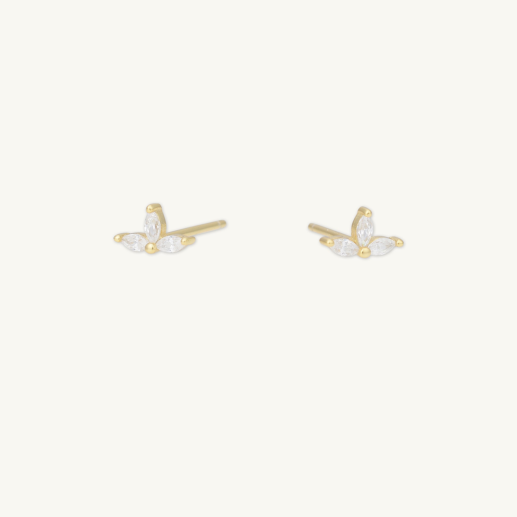 Marquise Lotus Sapphire Earrings
