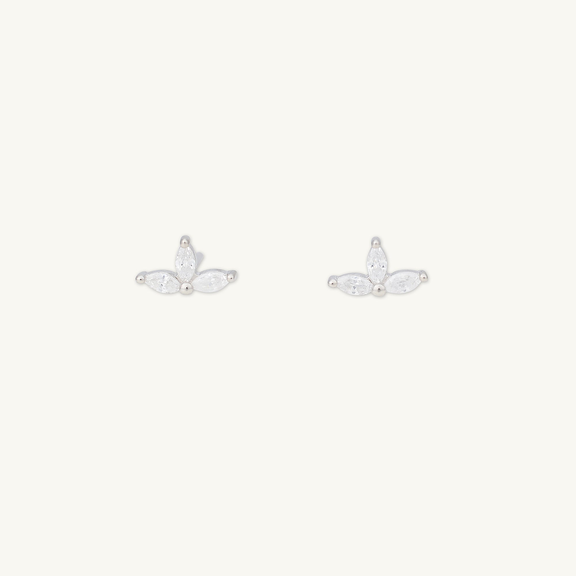 Marquise Lotus Sapphire Earrings