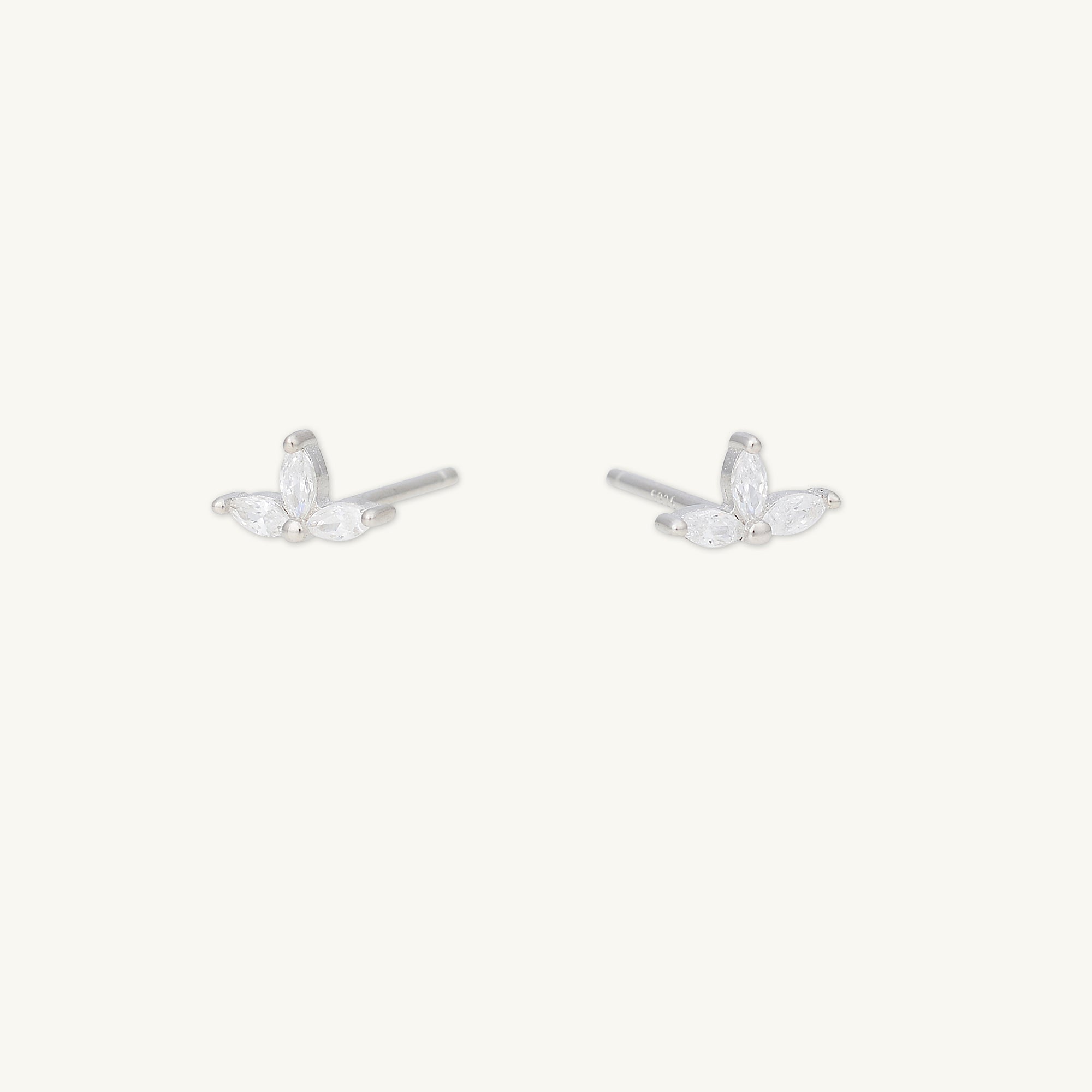 Marquise Lotus Sapphire Earrings
