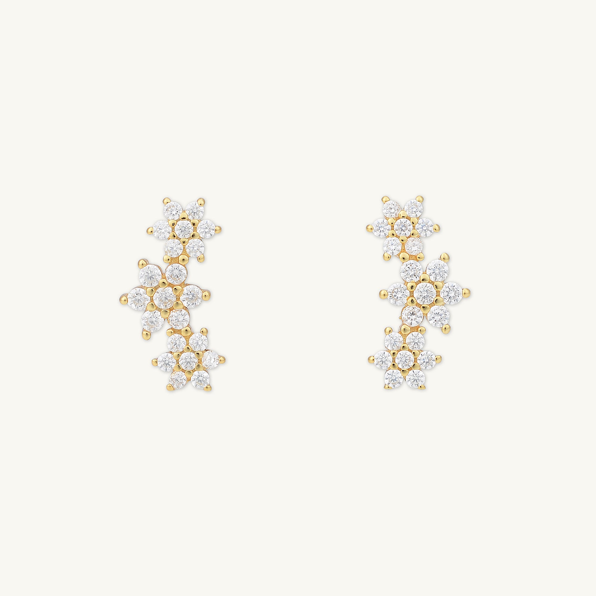 Daisy Cluster Sapphire Earrings