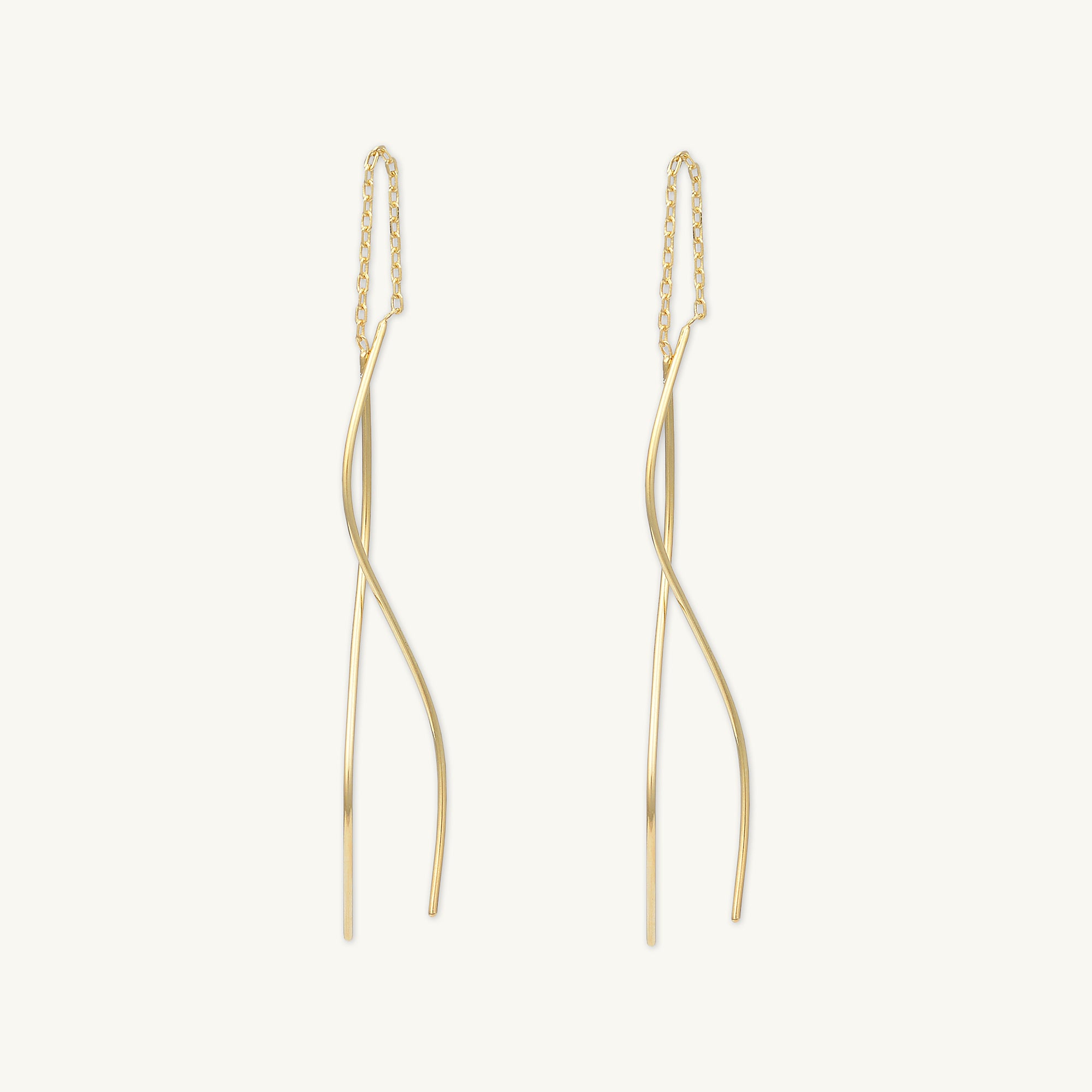 Swirl Threader Earrings