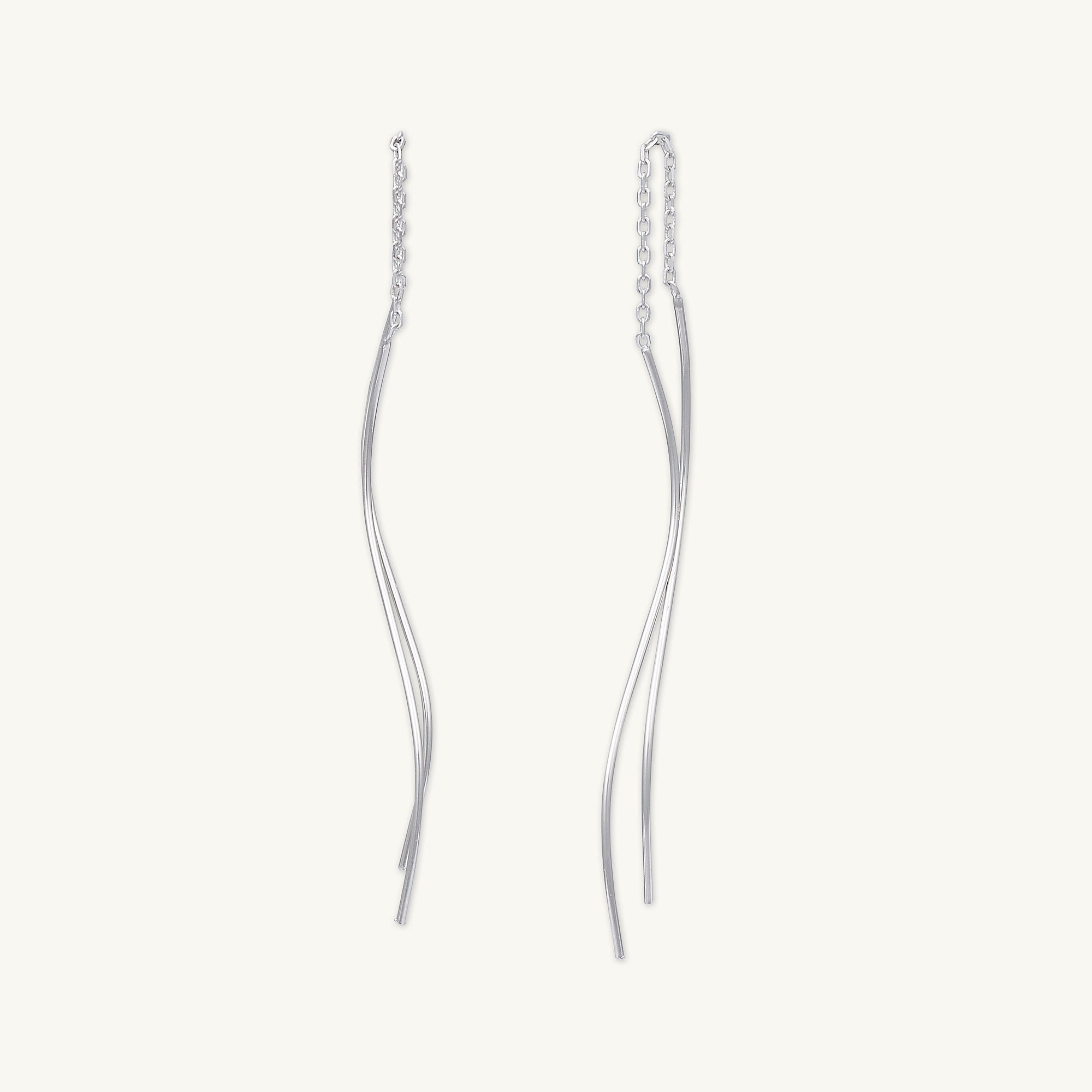 Swirl Threader Earrings