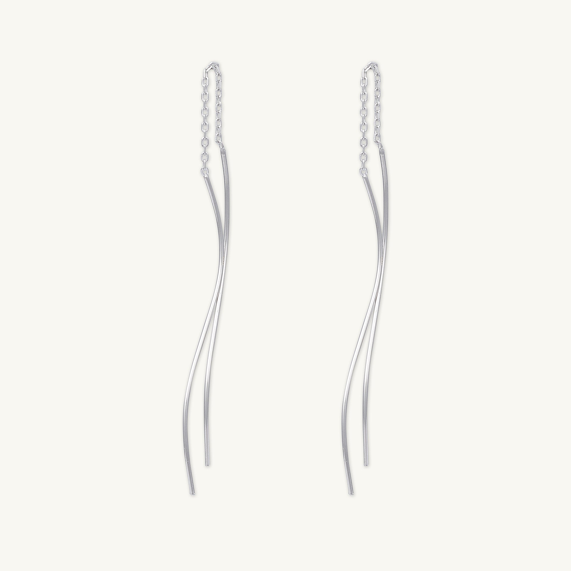 Swirl Threader Earrings