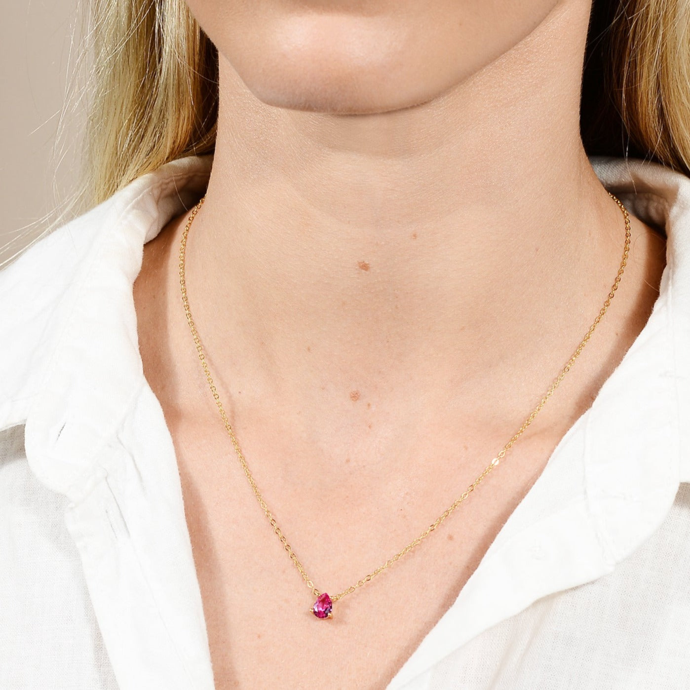 Birthstone Necklace July