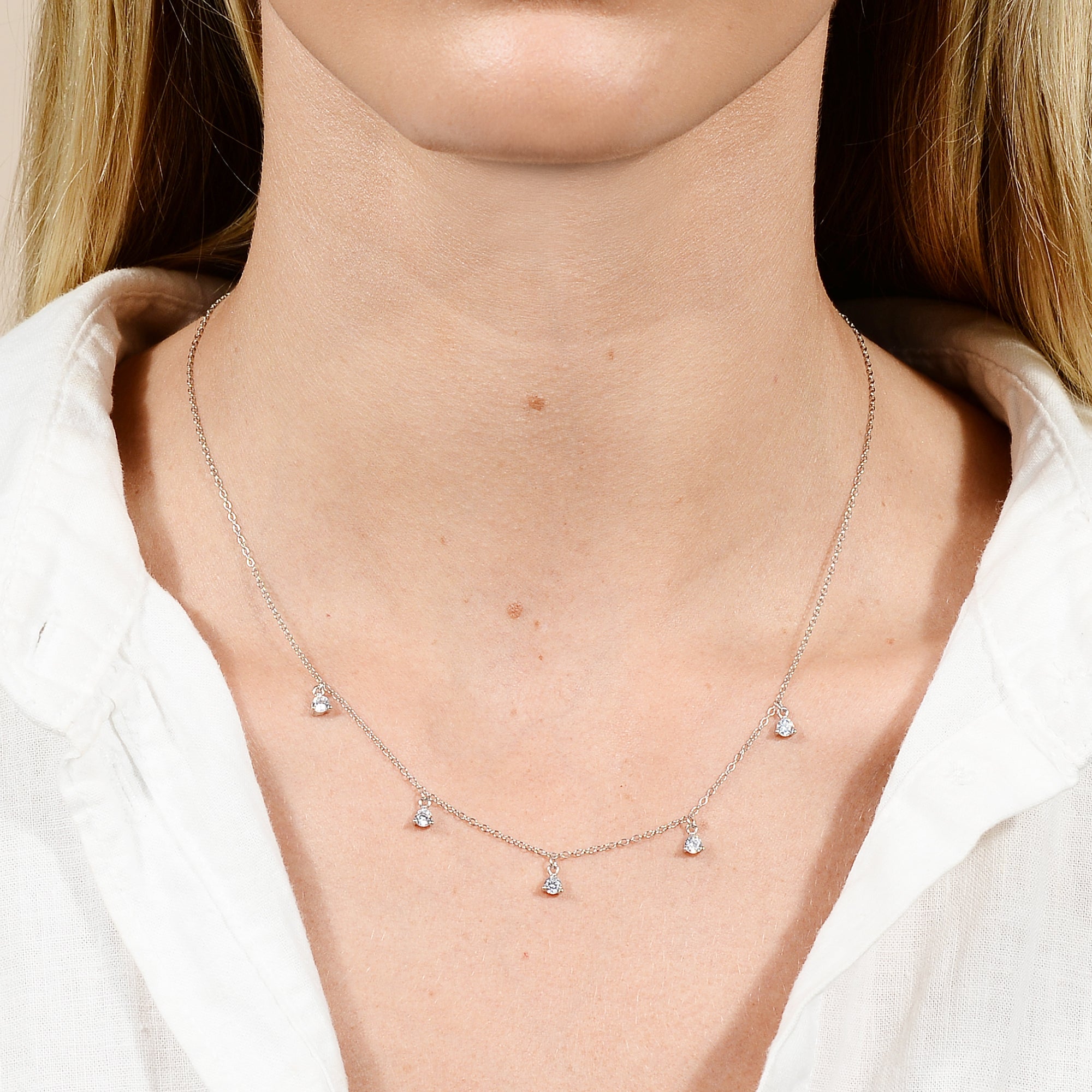Sapphire Droplet Necklace