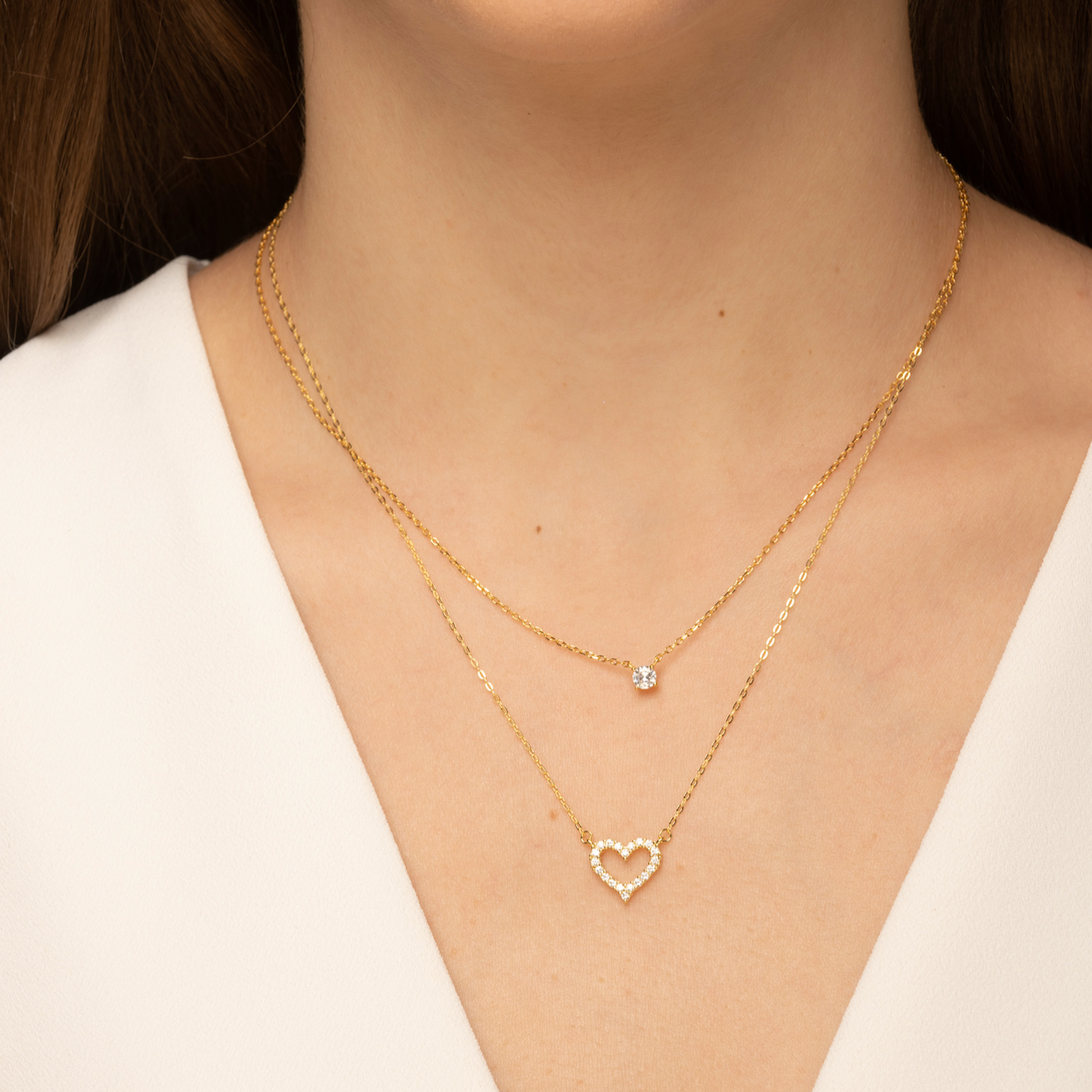 Round Sapphire Necklace
