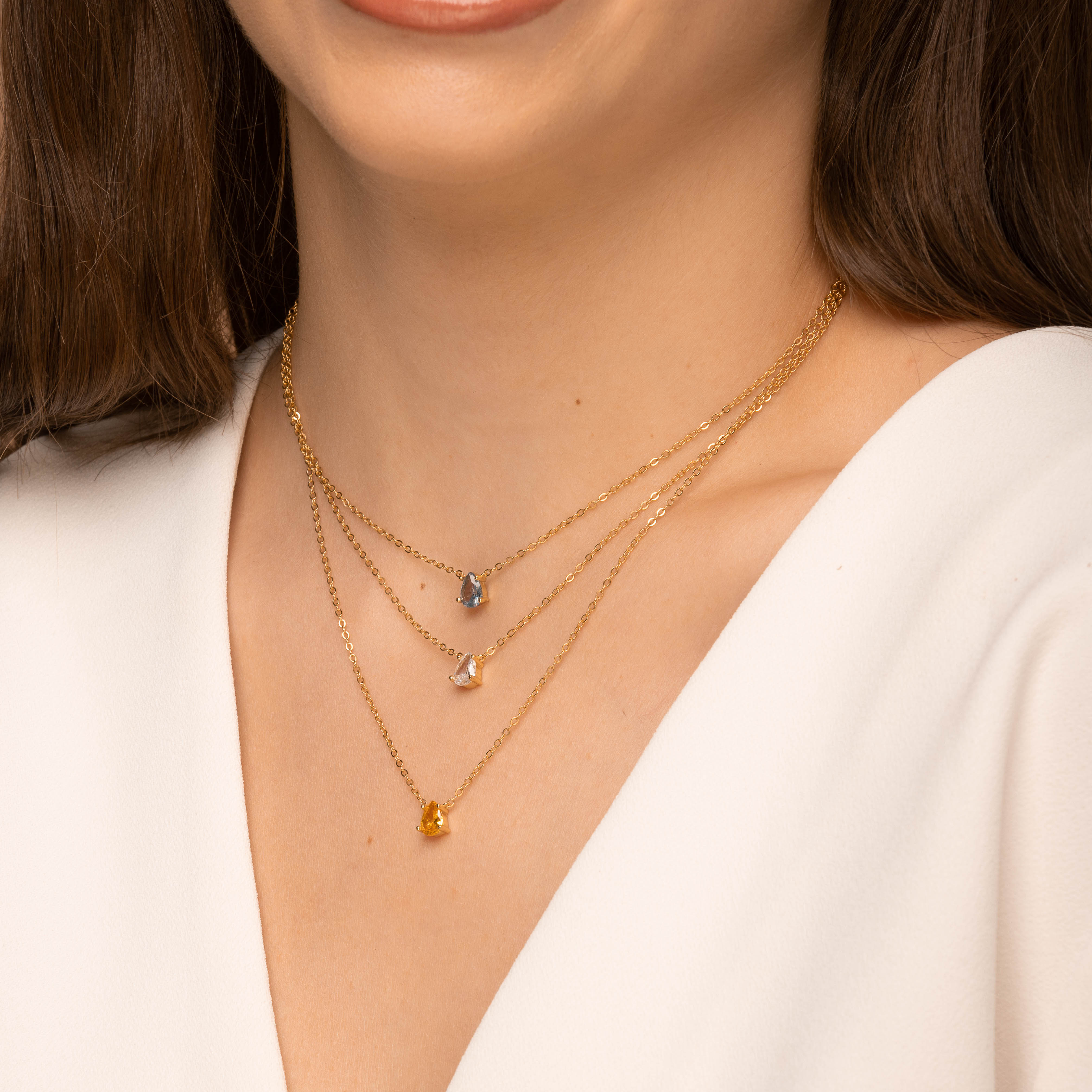 Birthstone Necklace April