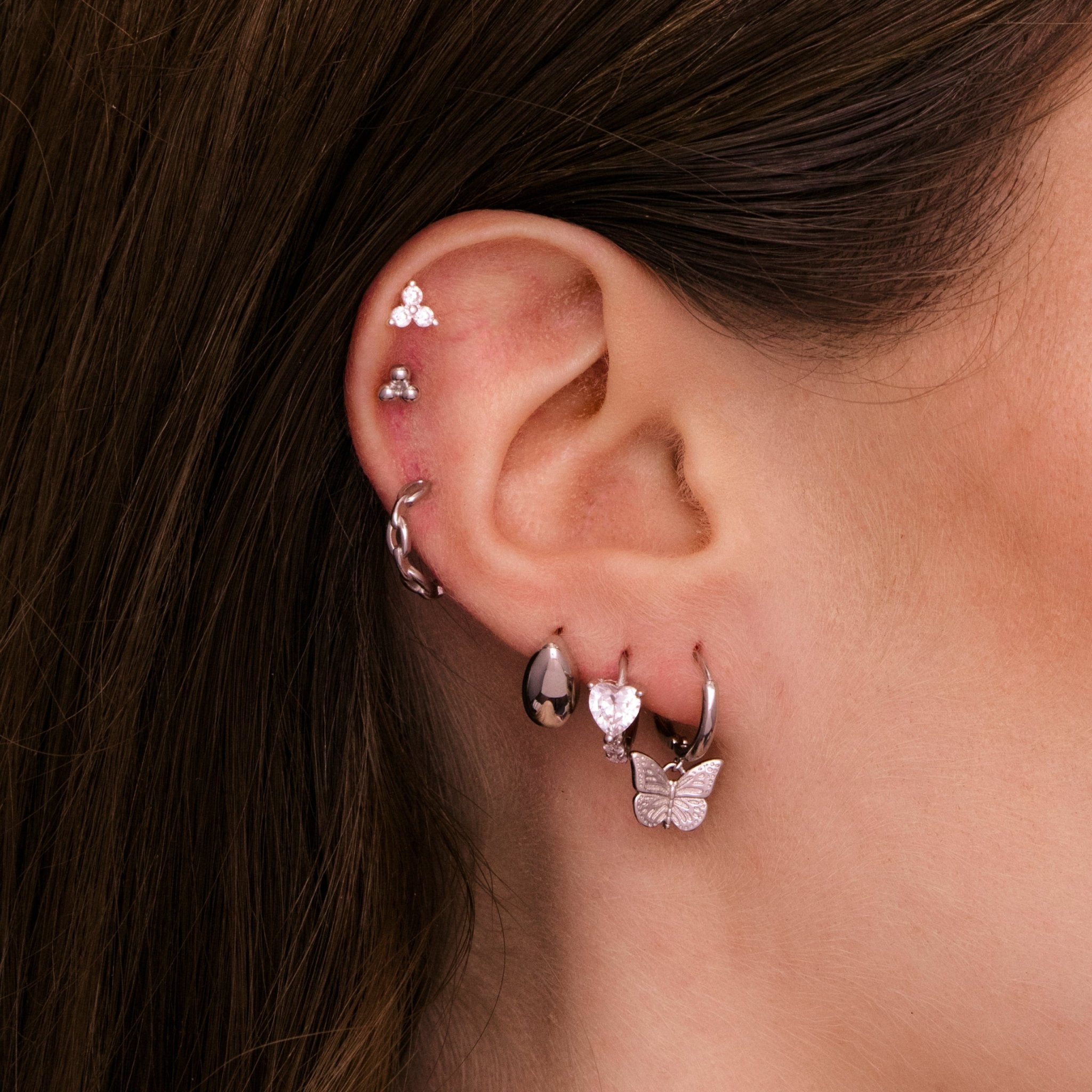 Butterfly Huggie Hoop Earrings - Camile & Stone