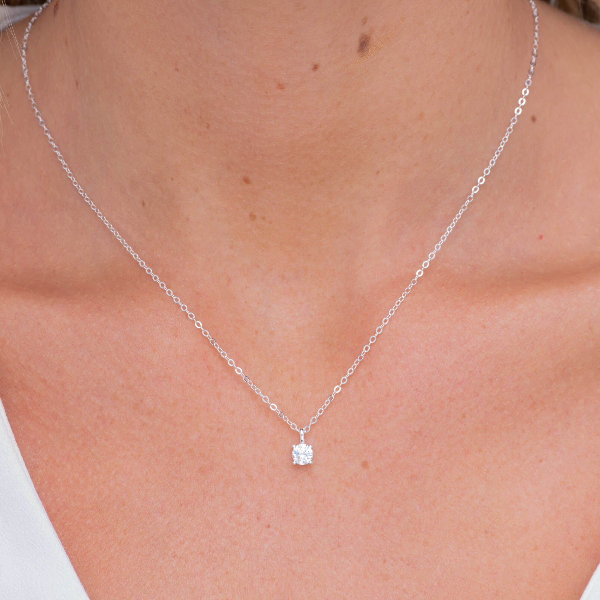 Classic Birthstone Necklace April - Camile & Stone