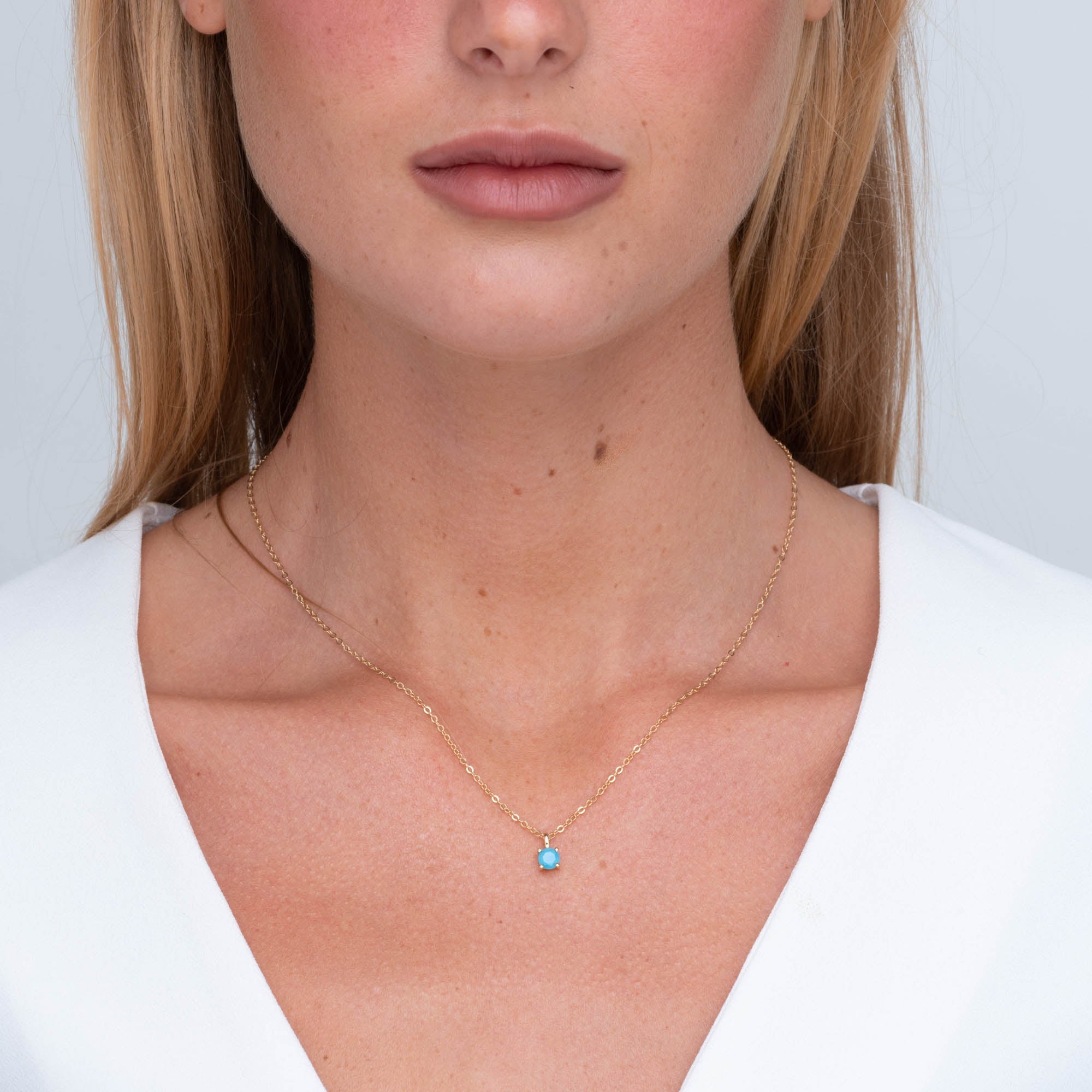 Classic Birthstone Necklace December - Camile & Stone