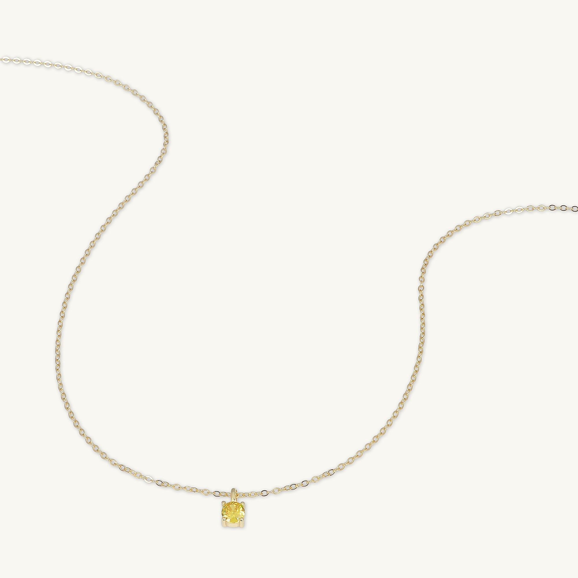 Classic Birthstone Necklace November - Camile & Stone