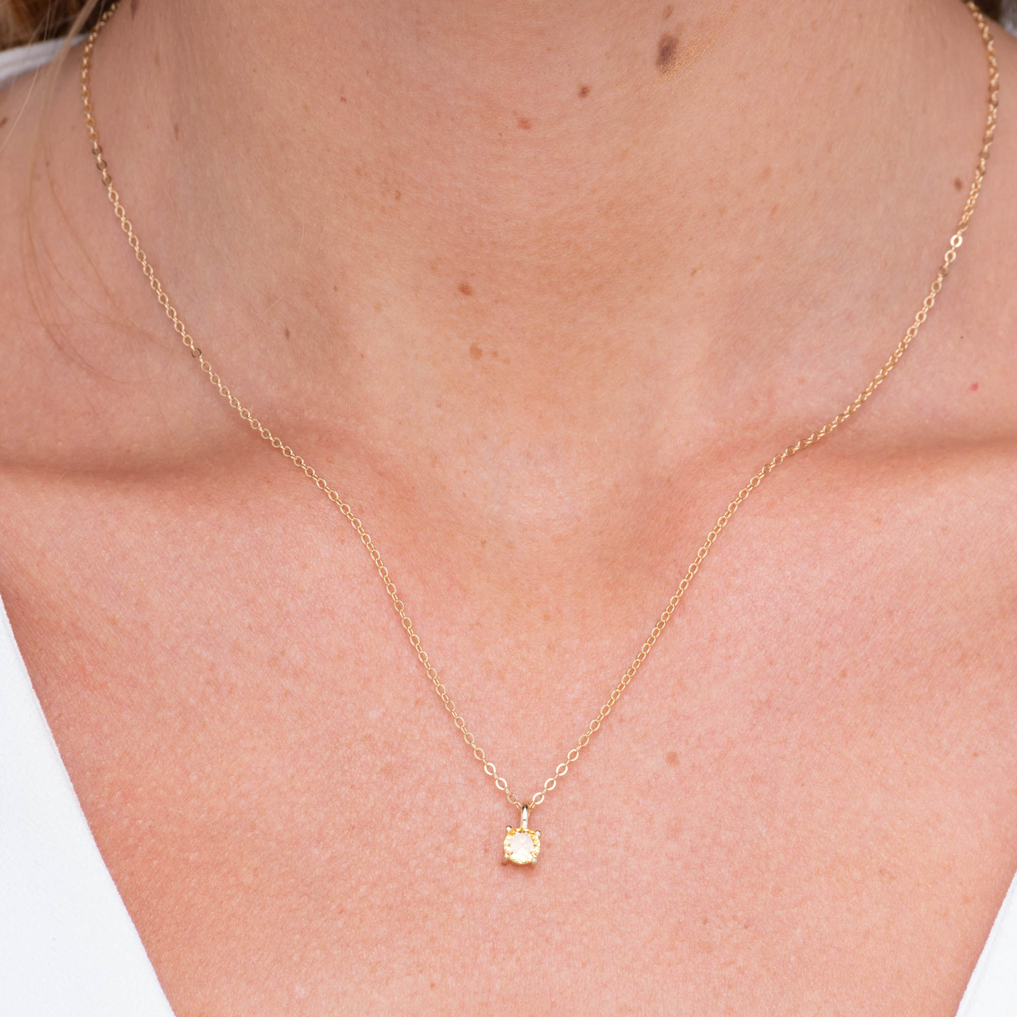 Classic Birthstone Necklace November - Camile & Stone