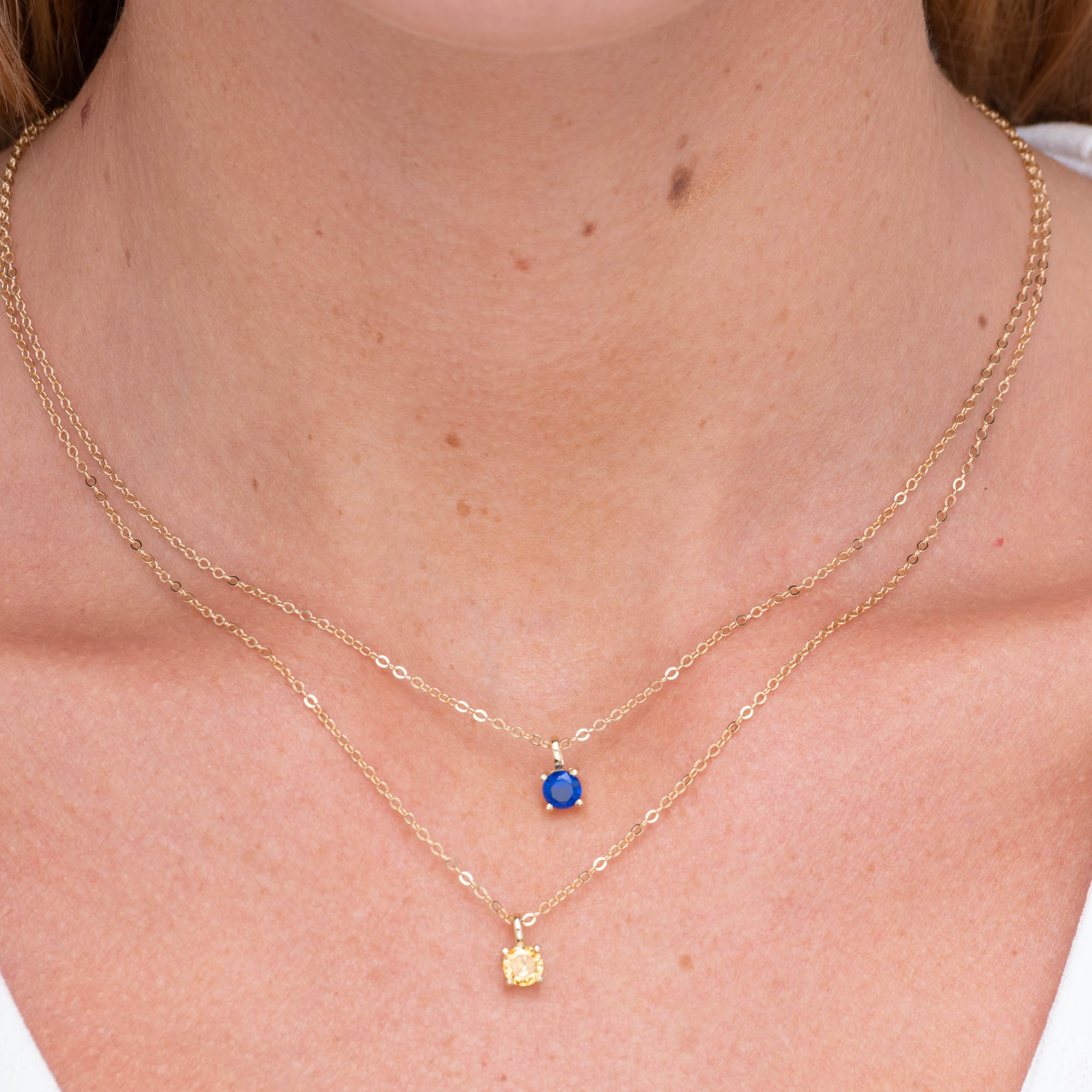 Classic Birthstone Necklace September - Camile & Stone