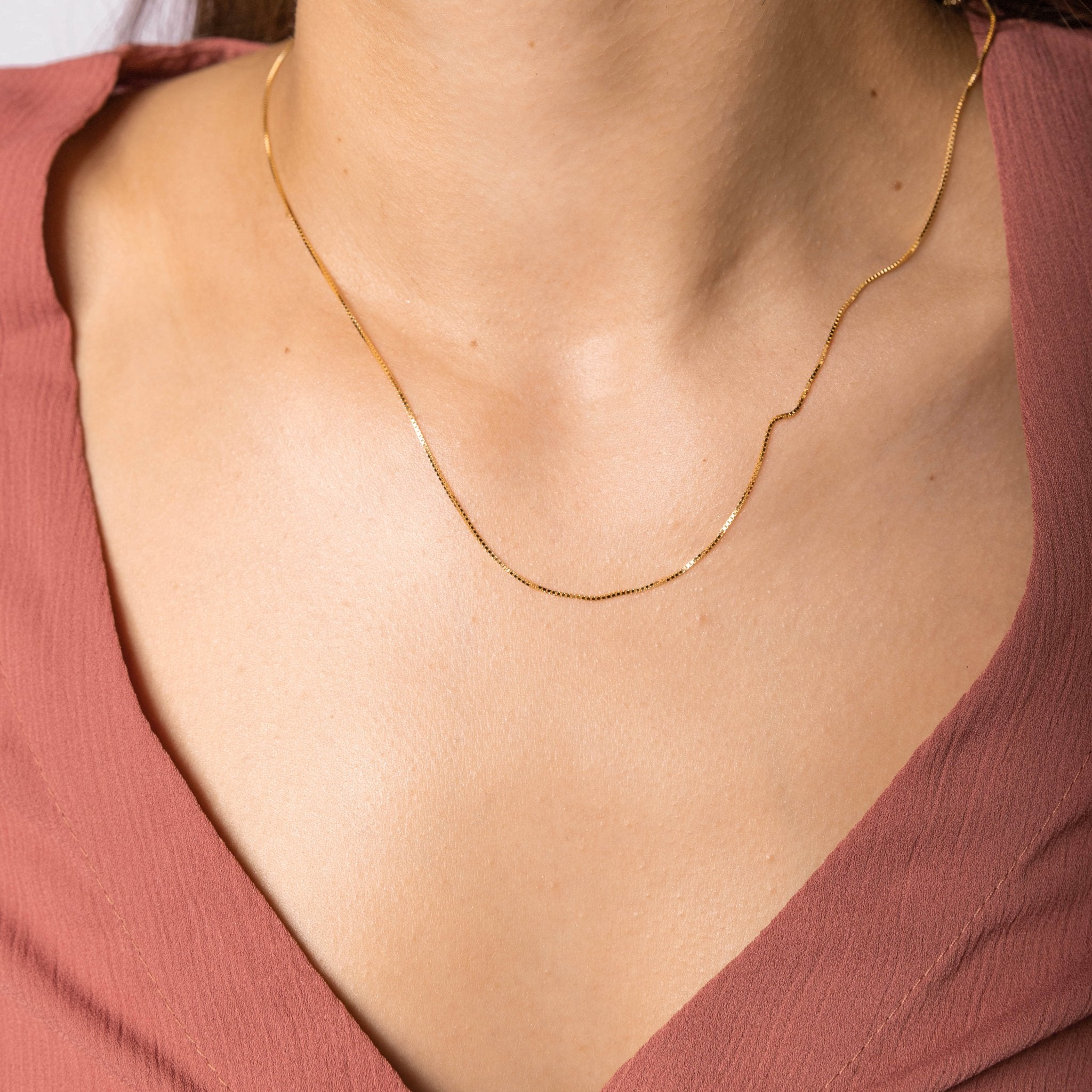 Classic Box Chain Necklace - Camile & Stone