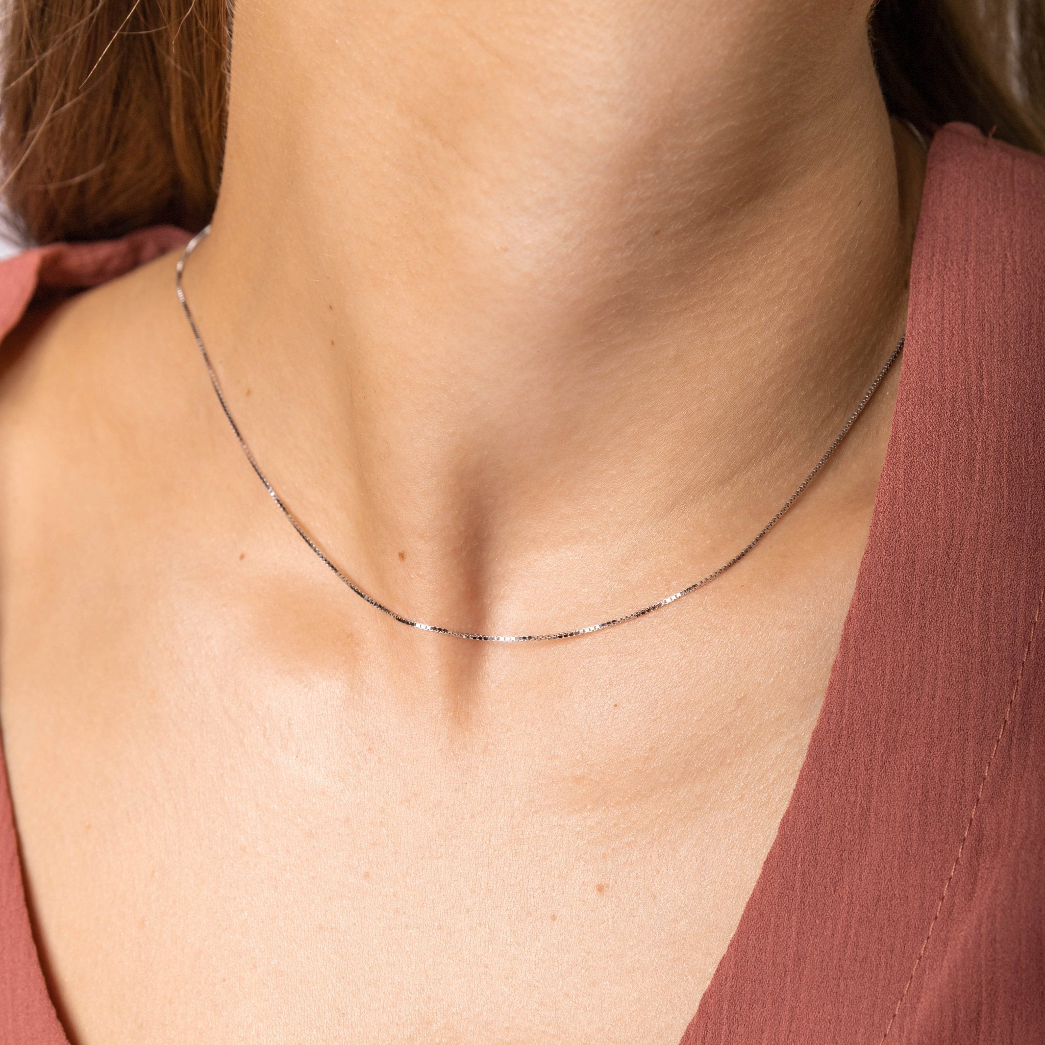 Classic Box Chain Necklace - Camile & Stone
