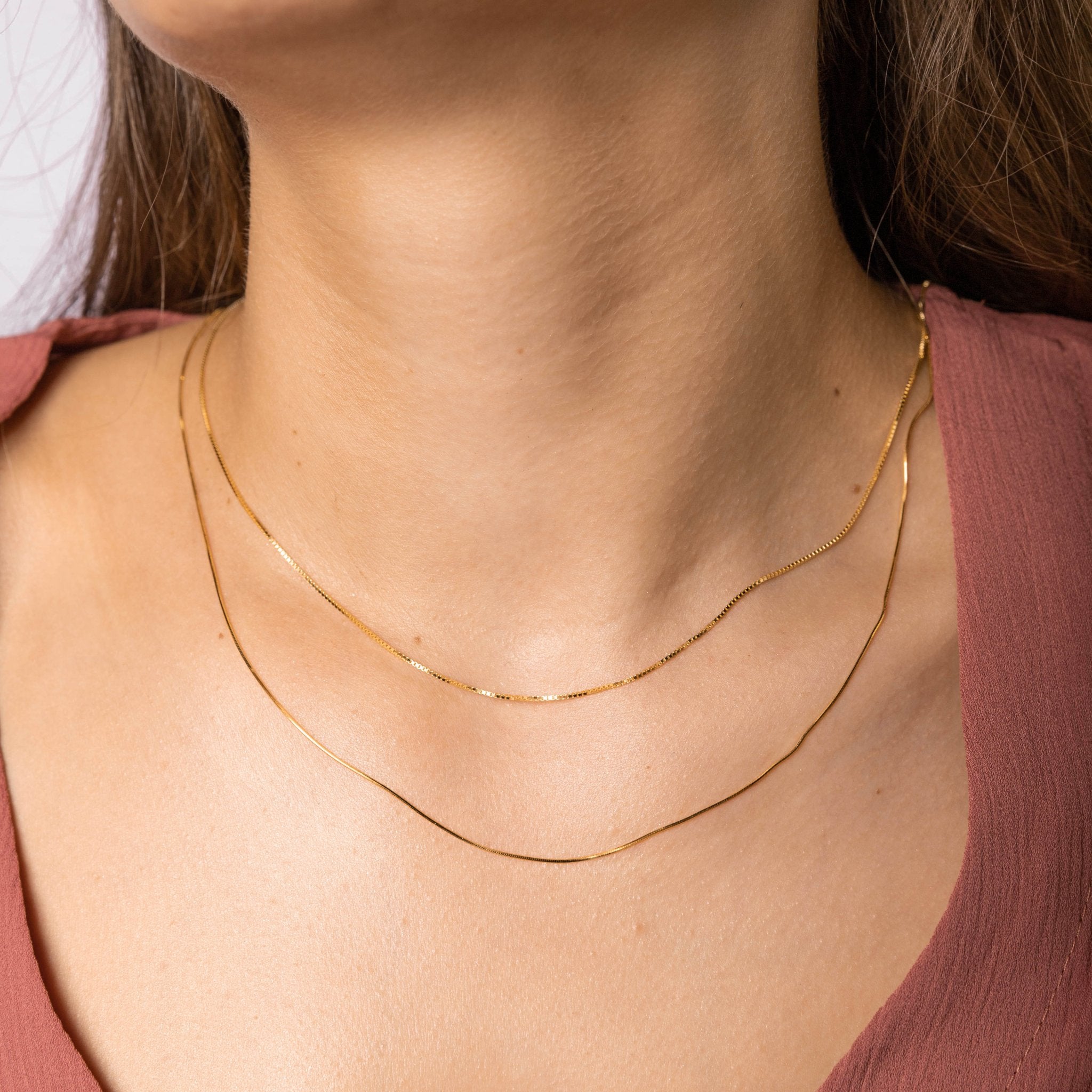 Classic Box Chain Necklace - Camile & Stone