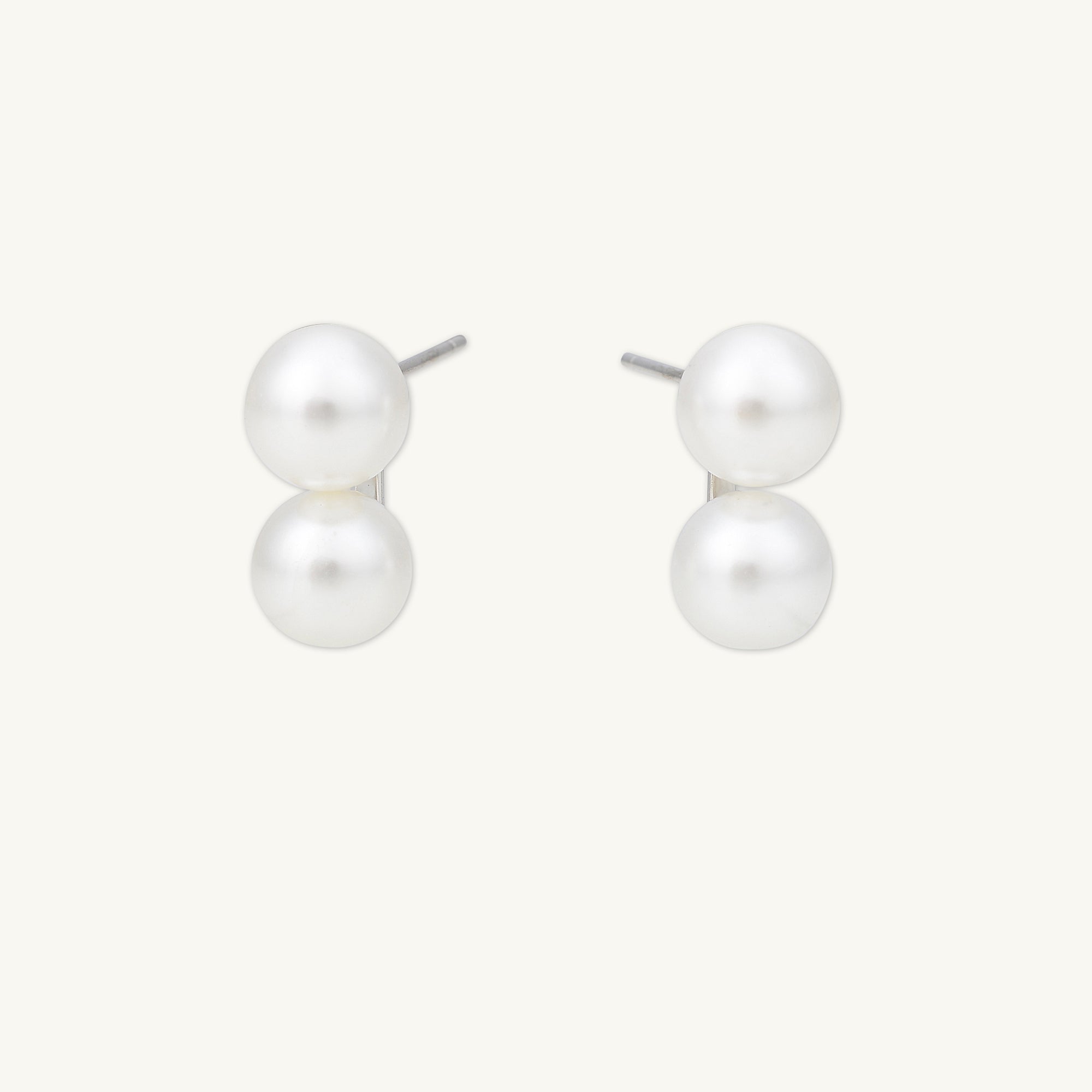 Classic Double Pearl Earrings - Camile & Stone