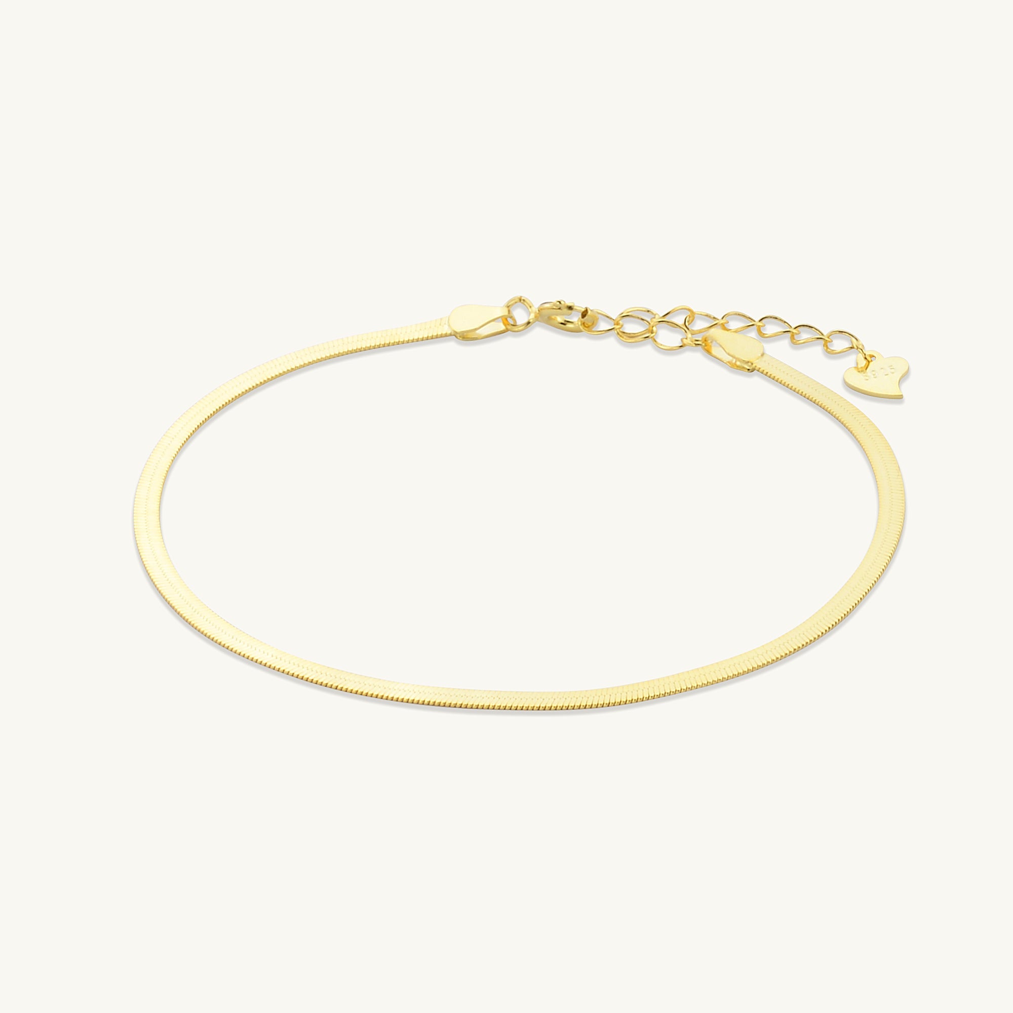 Classic Herringbone Snake Chain Bracelet - Camile & Stone