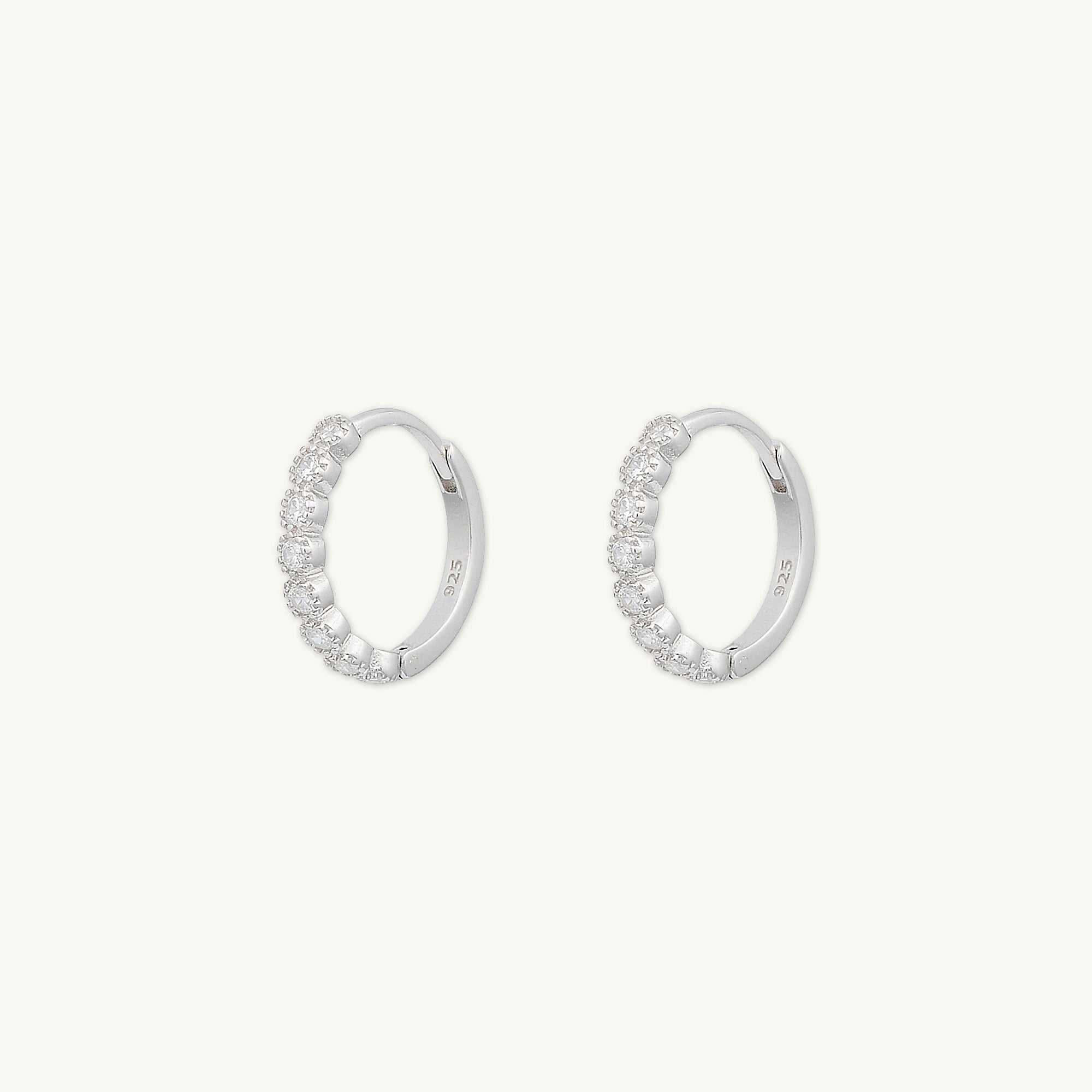 Classic Sapphire Huggie Earrings - Camile & Stone