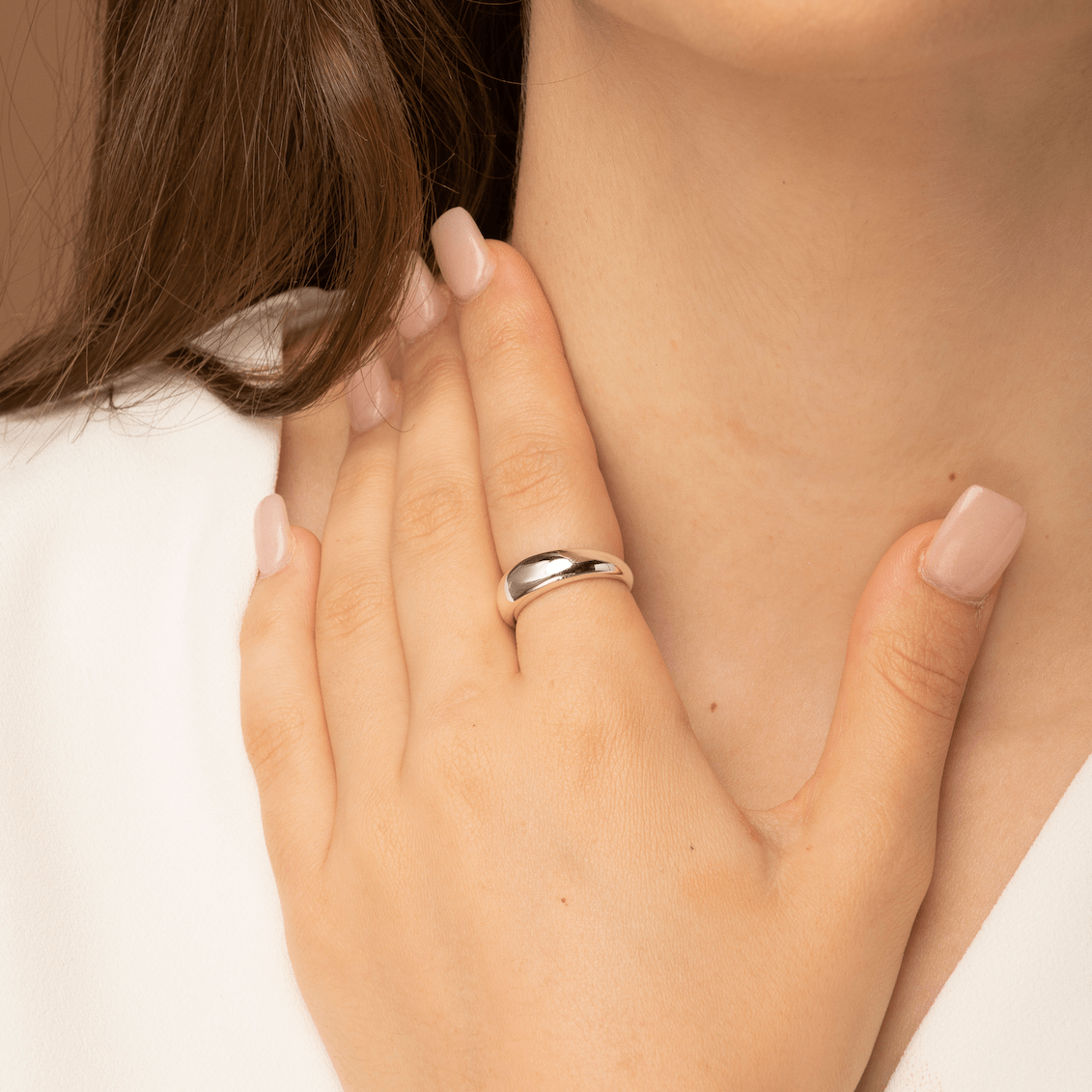 Classic Thick Dome Ring - Camile & Stone