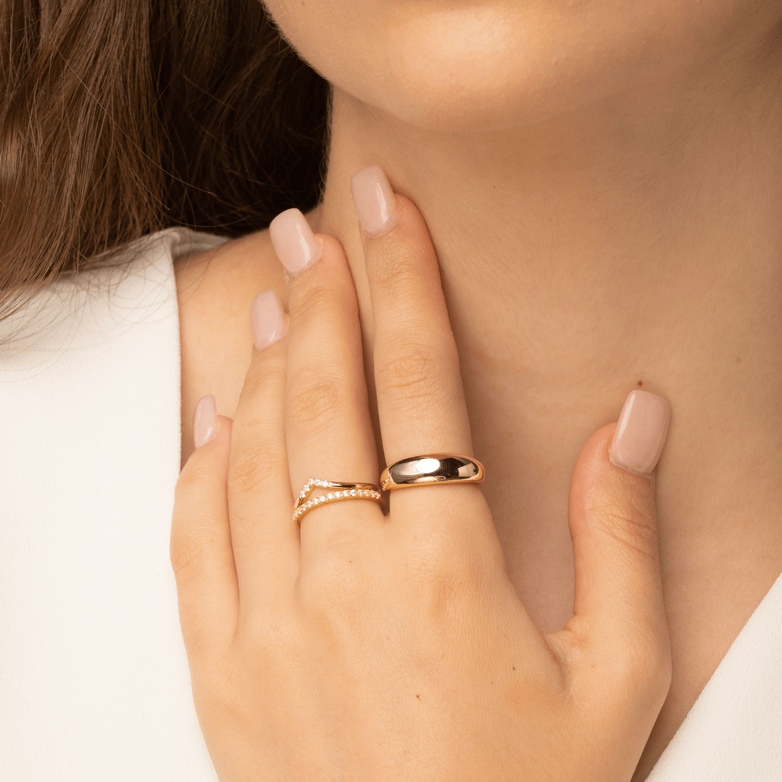 Classic Thick Dome Ring - Camile & Stone