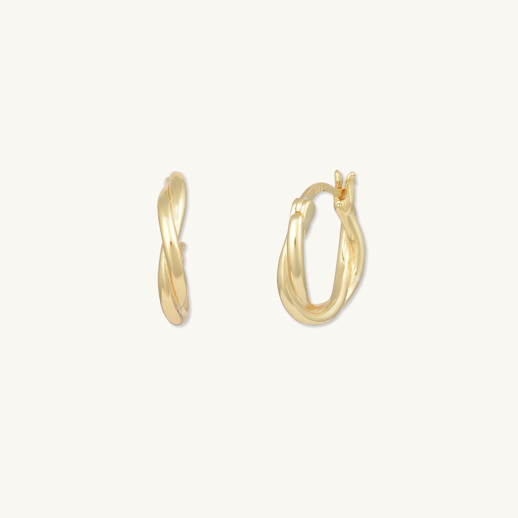 Classic Twist Hoop Earrings - Camile & Stone