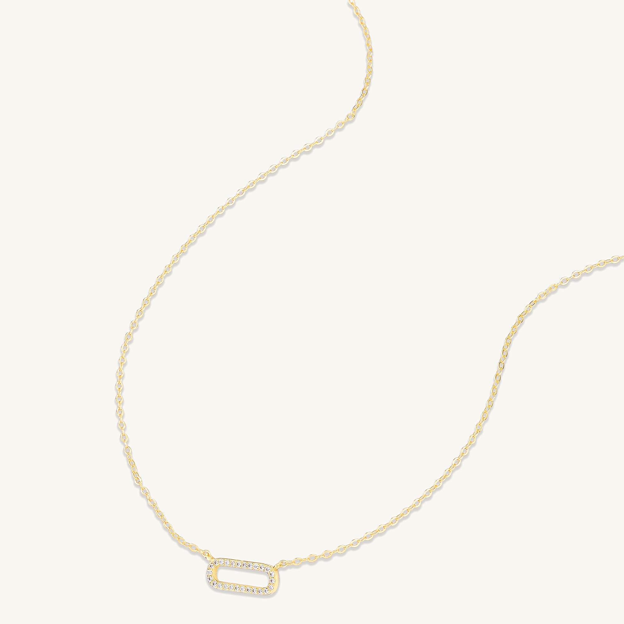 Curved Bar Sapphire Necklace - Camile & Stone