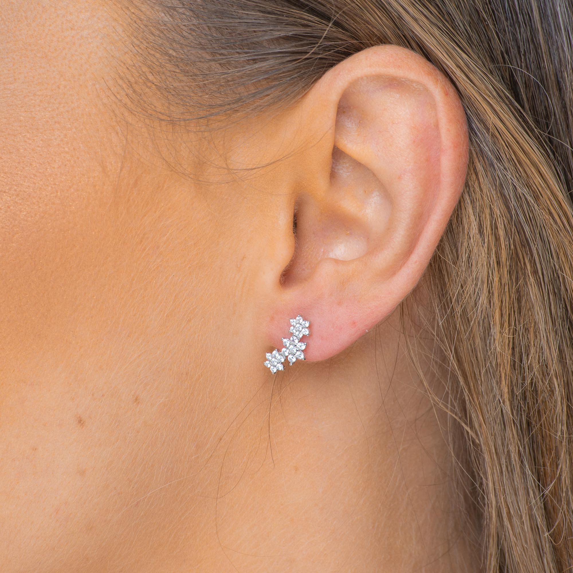 Daisy Cluster Sapphire Earrings - Camile & Stone