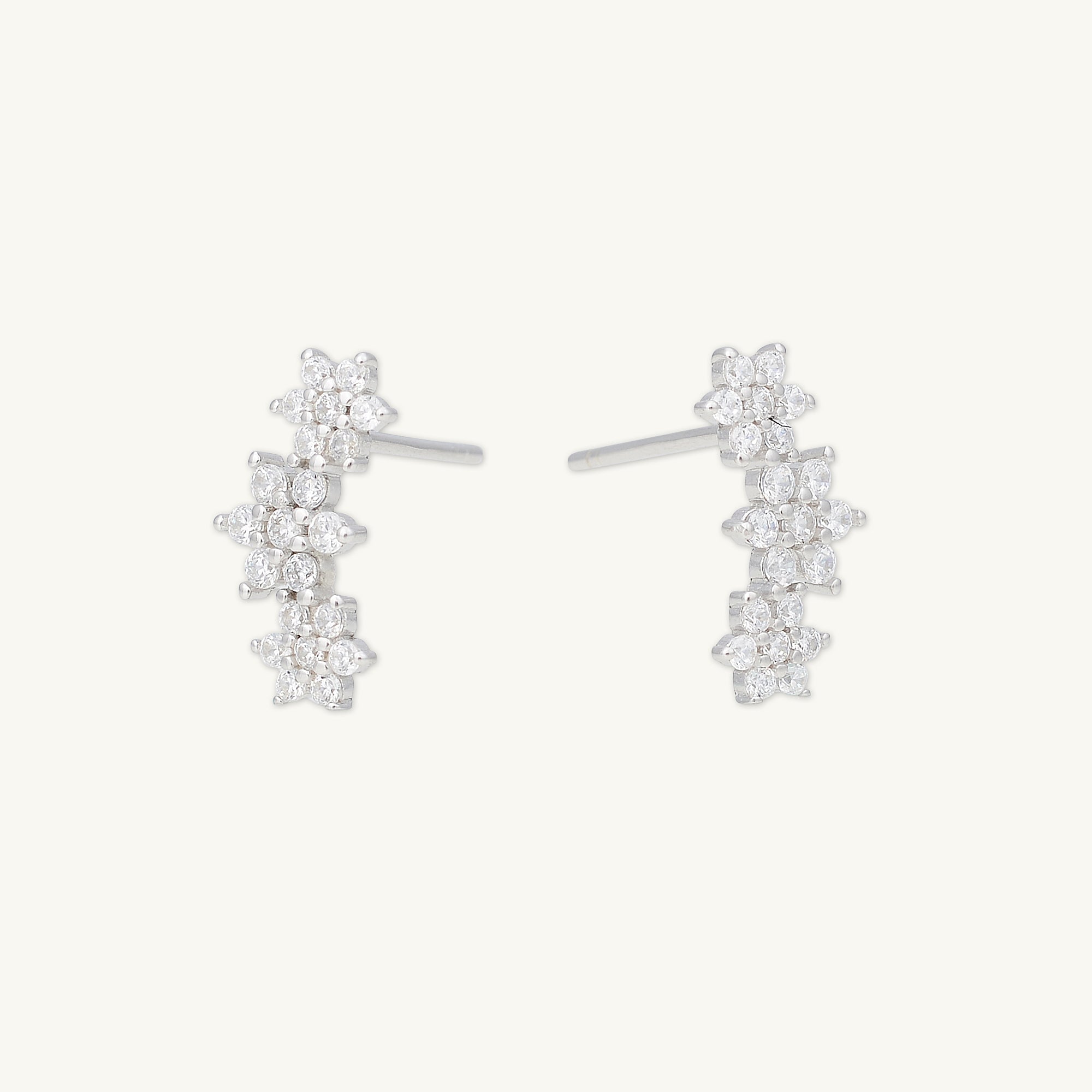 Daisy Cluster Sapphire Earrings - Camile & Stone