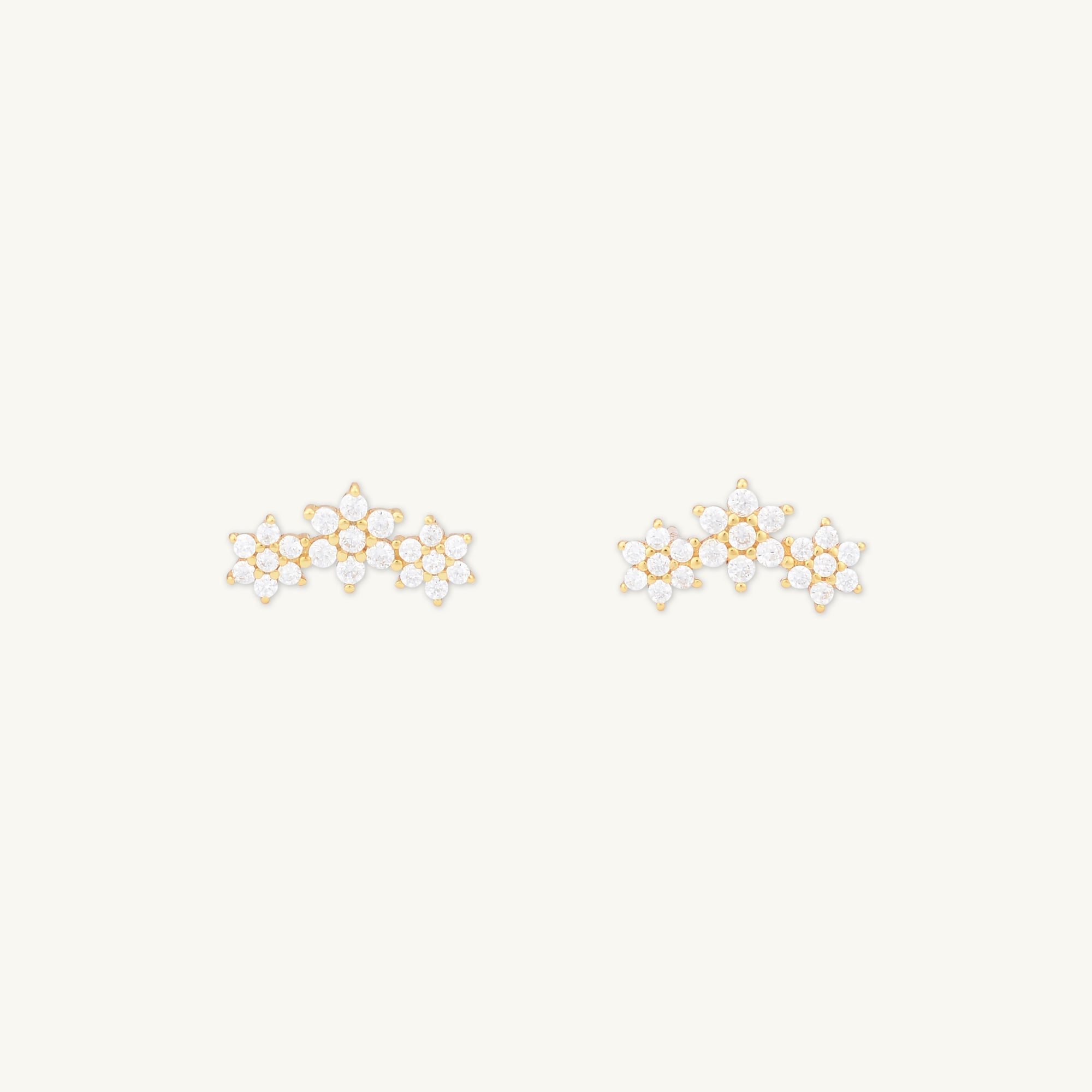 Daisy Cluster Sapphire Earrings - Camile & Stone