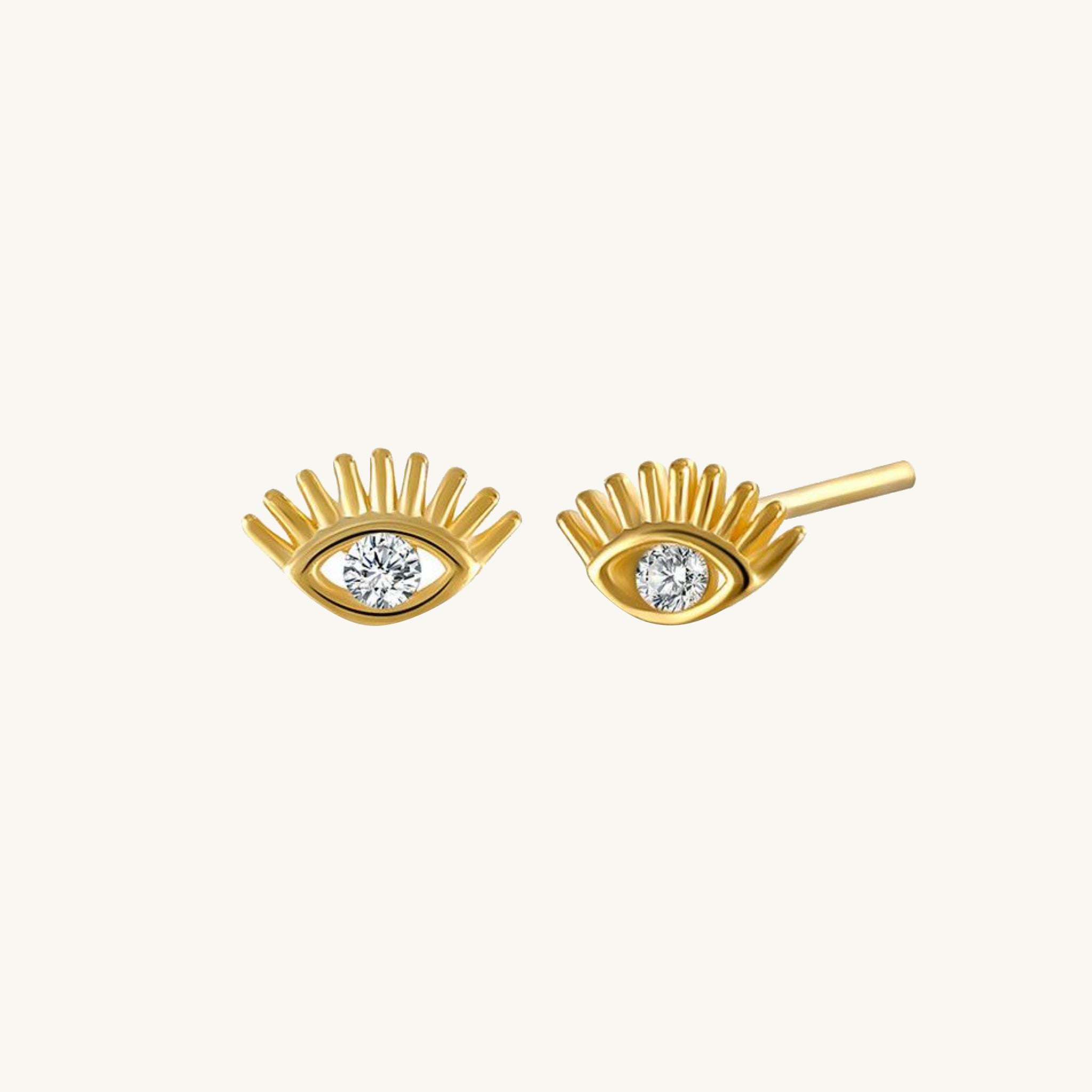 Evil Eye Zirconia Studs
