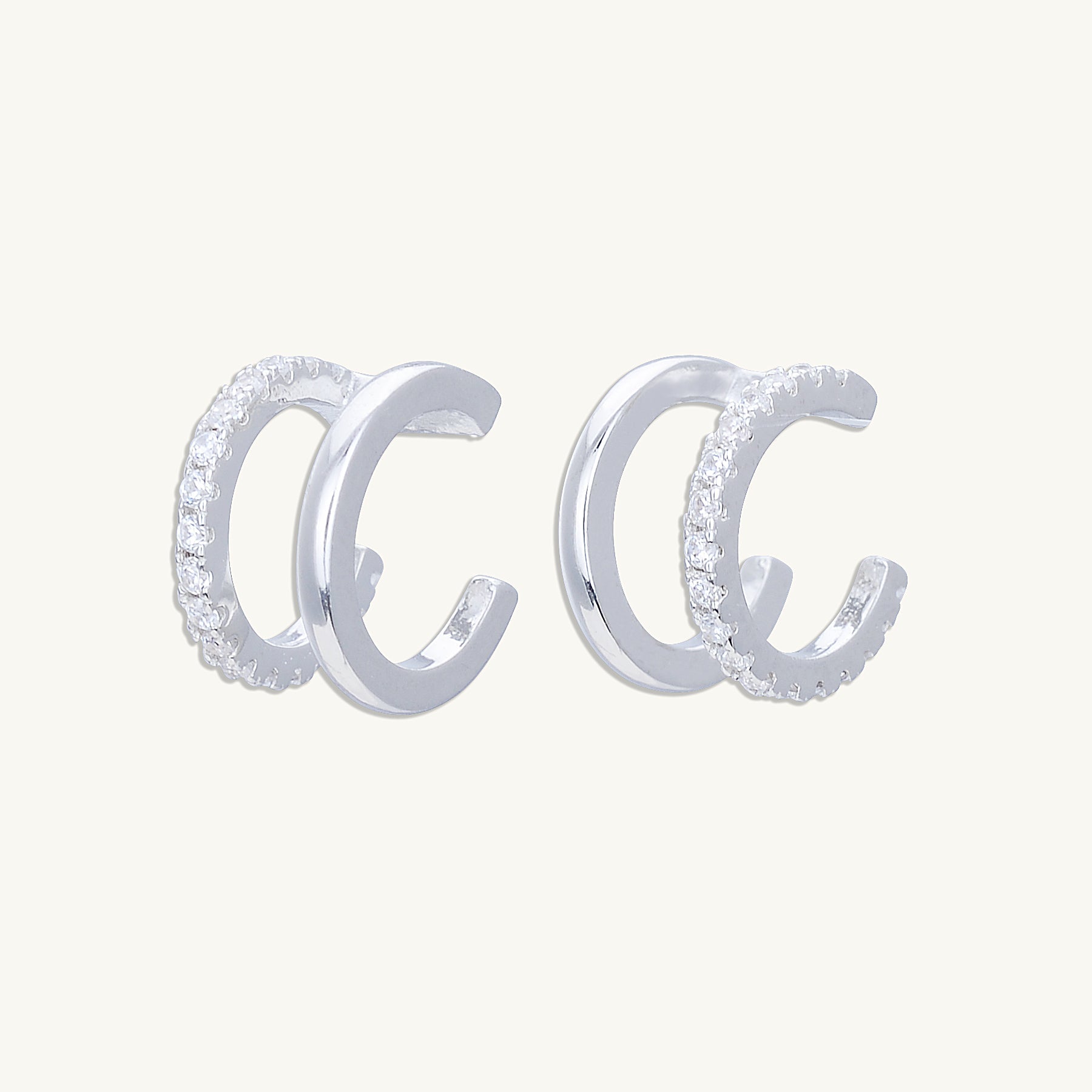 Double Sapphire Cuff Earrings - Camile & Stone