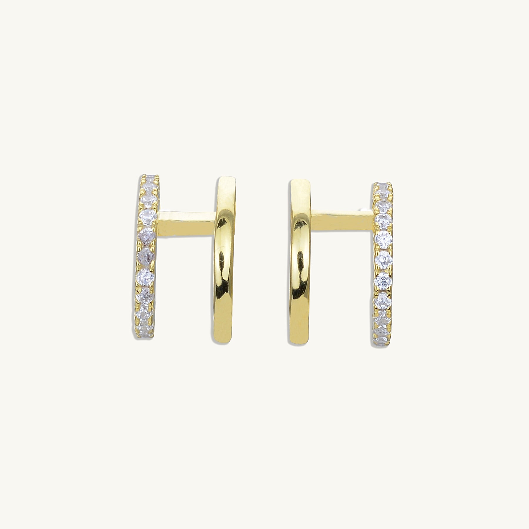 Double Sapphire Cuff Earrings - Camile & Stone