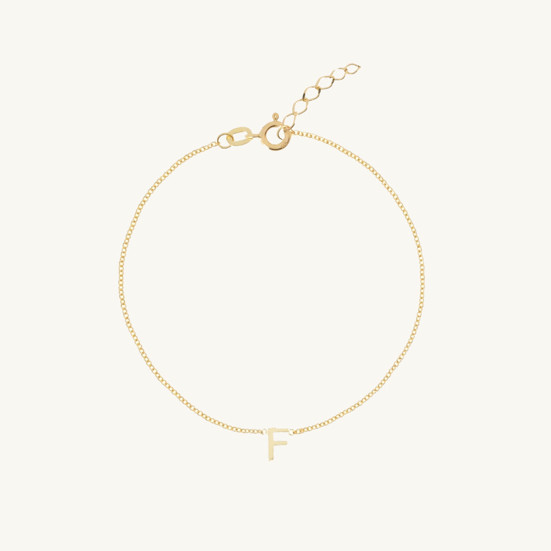 The Original Single Initial Letter Bracelet