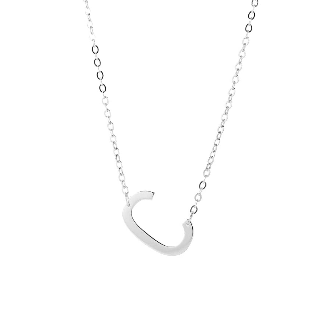 Large Sideways Letter Necklace - Camile & Stone