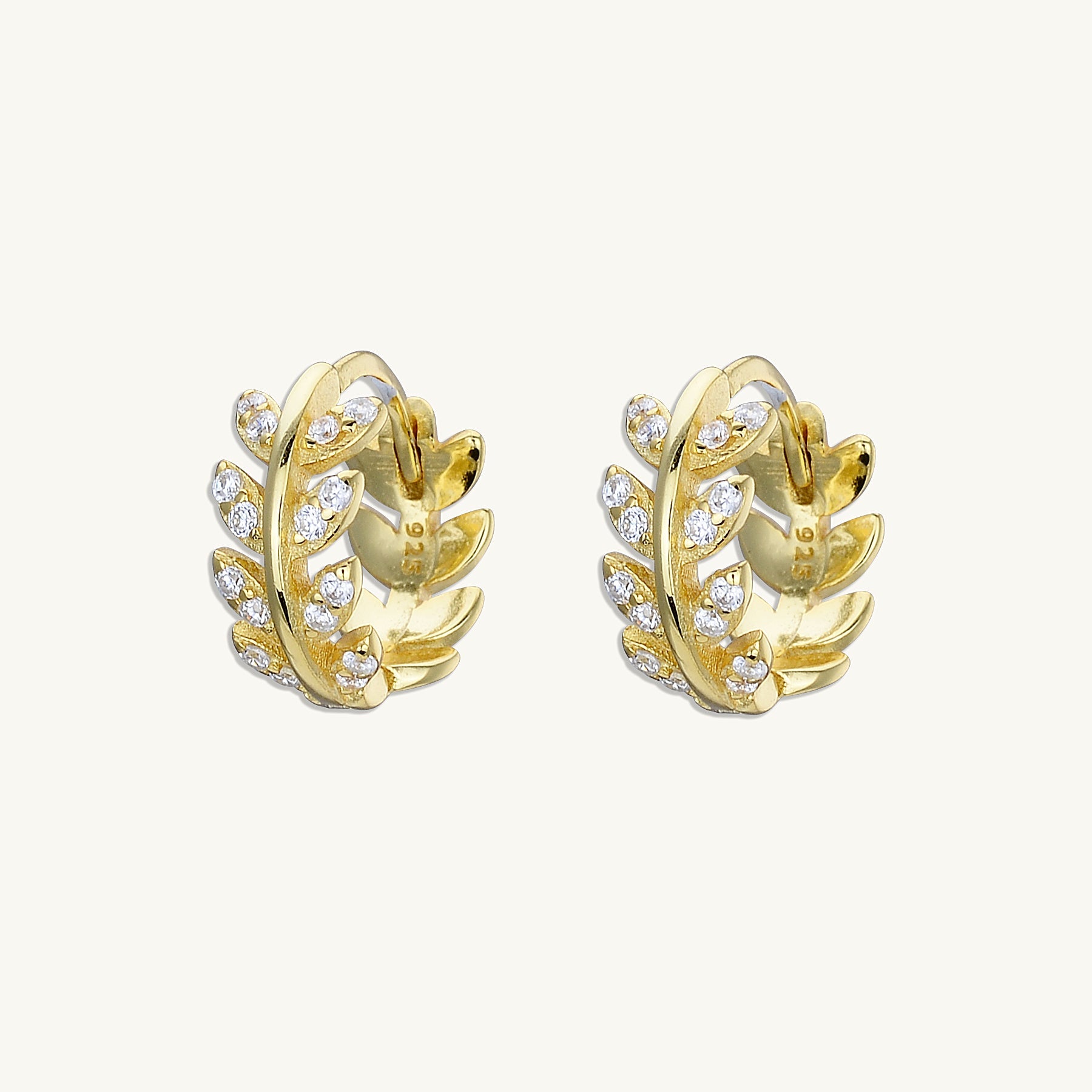 Leaf Wrap Huggie Earrings - Camile & Stone