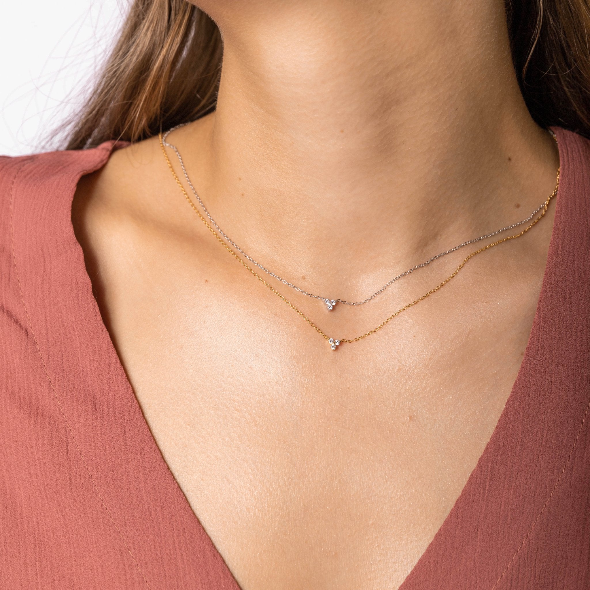 Lotus Sapphire Chain Necklace - Camile & Stone