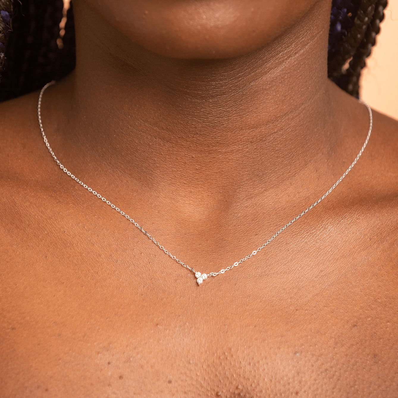 Lotus Sapphire Chain Necklace - Camile & Stone